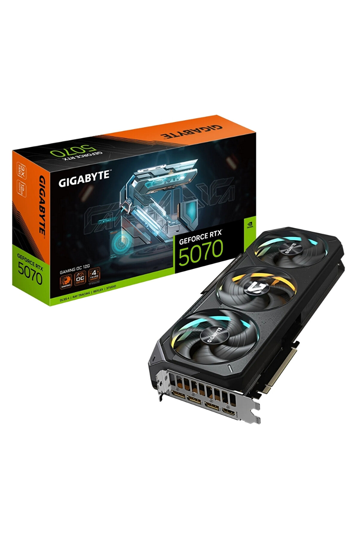 GeForce RTX 5070 GAMING OC GV-N5070GAMING OC-12GD GDDR7 12G 192bit Gaming (Oyuncu) Ekran Ka