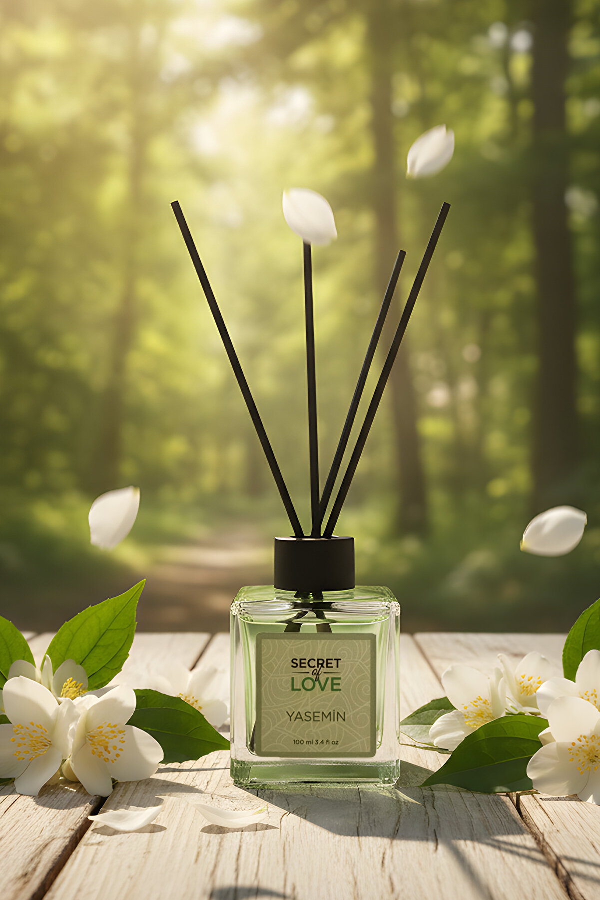SECRET OF LOVE Yasemin Çubuklu Oda Kokusu 100 ml - Doğal Aroma ile Odanızı Tatlandırın