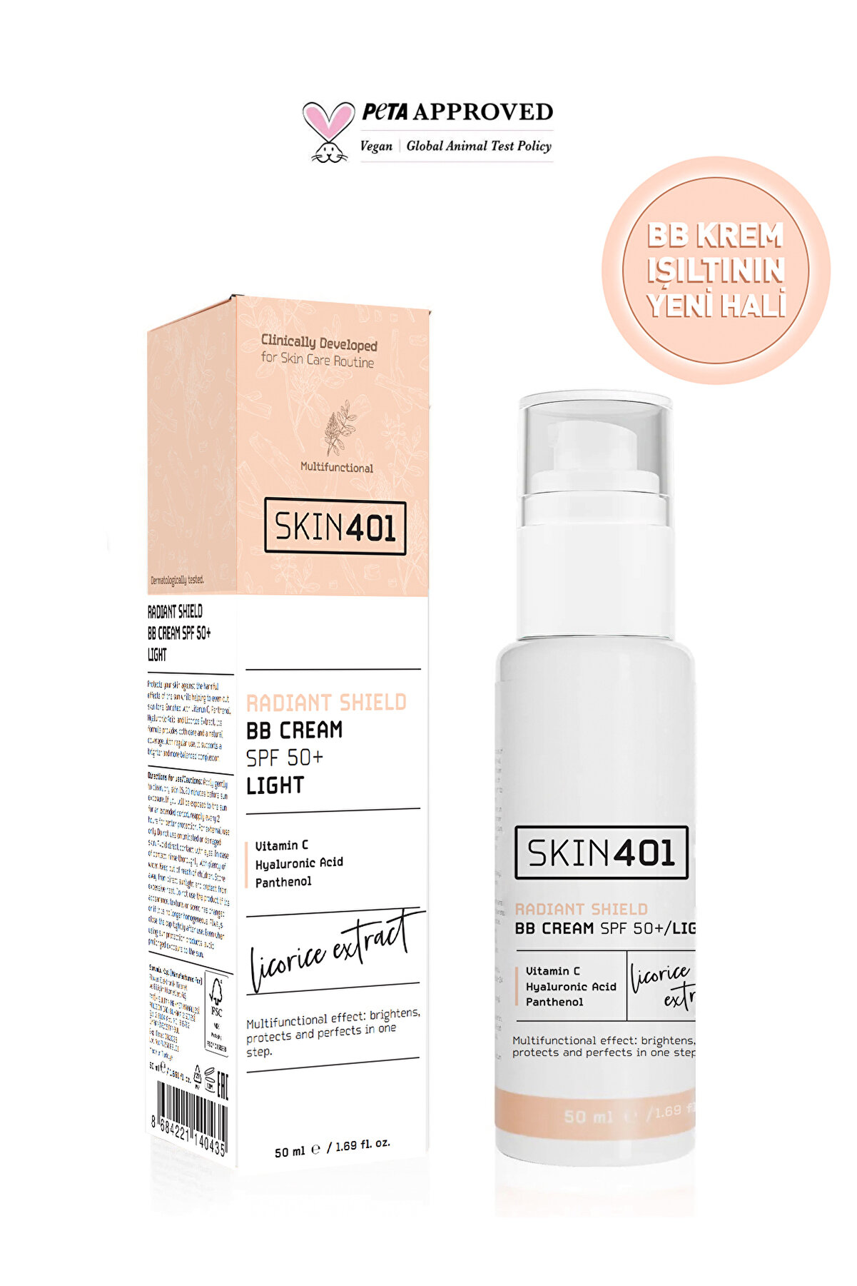Skin401 Multi-fonksiyonel BB Krem SPF 50+ | Aydınlatma ve Koruma