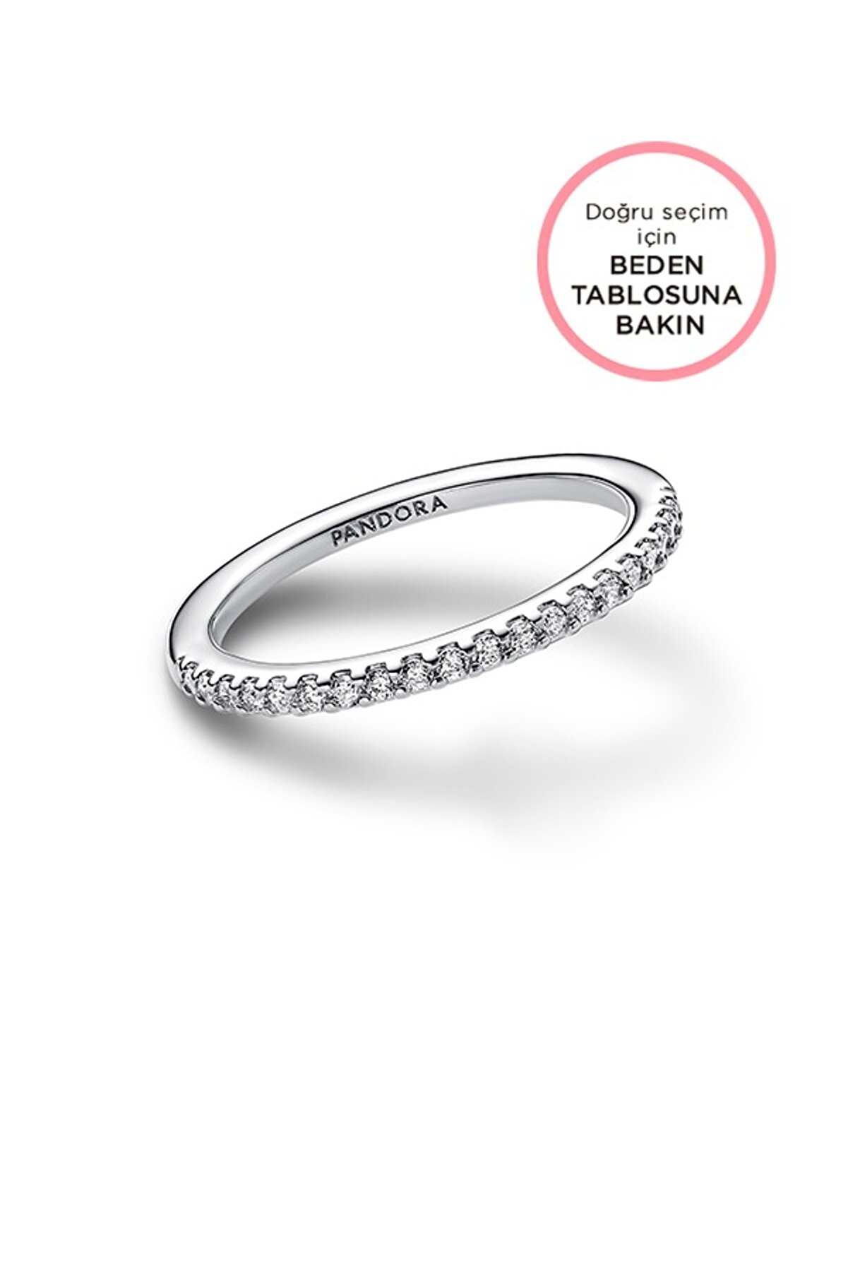 Pandora Işıltılı Gövdeli 925 Ayar Gümüş Alyans Yüzük