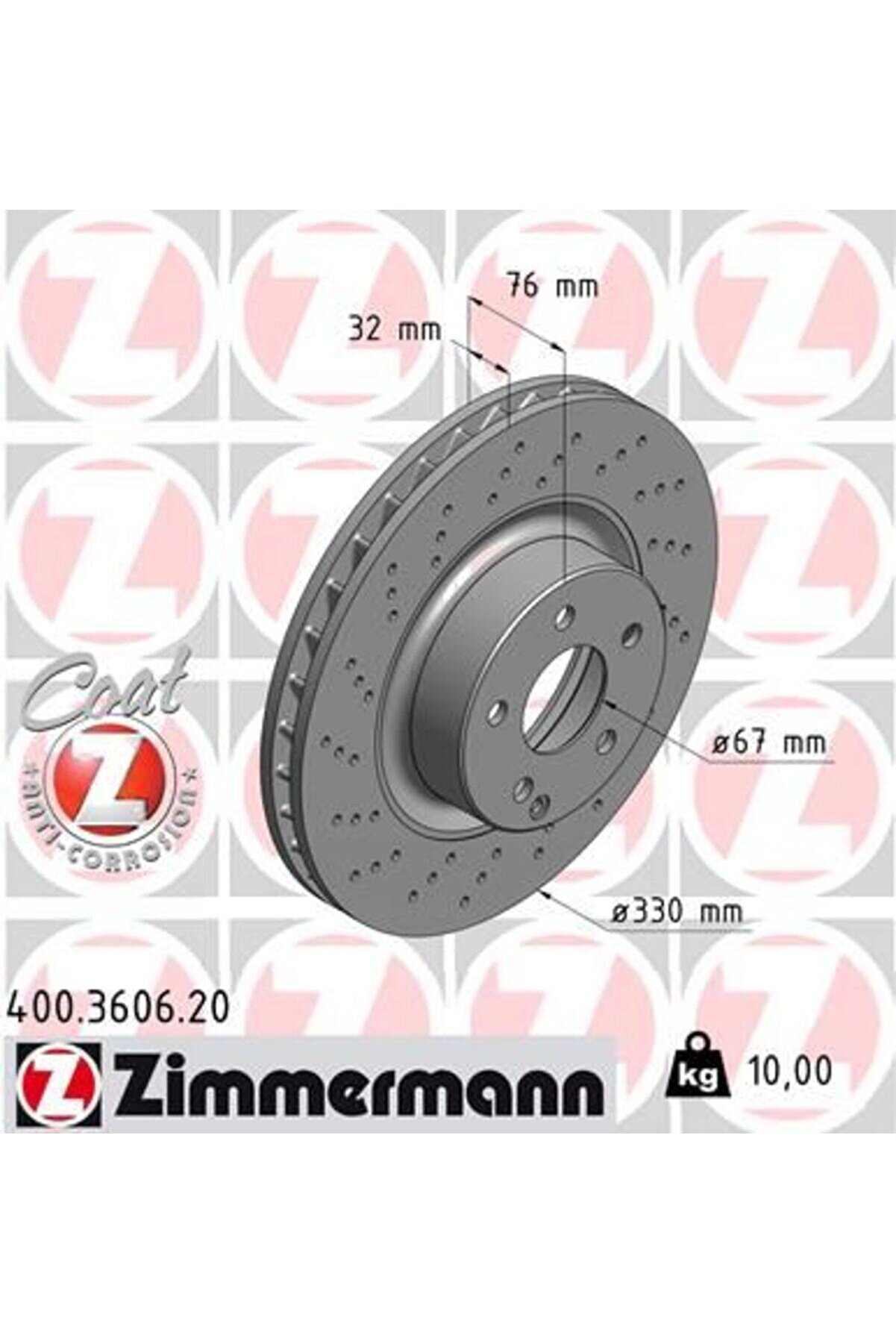 FREN DISKI ON MERCEDES S-CLASS W220 1998-2005 A2204212512 (2 ADET)