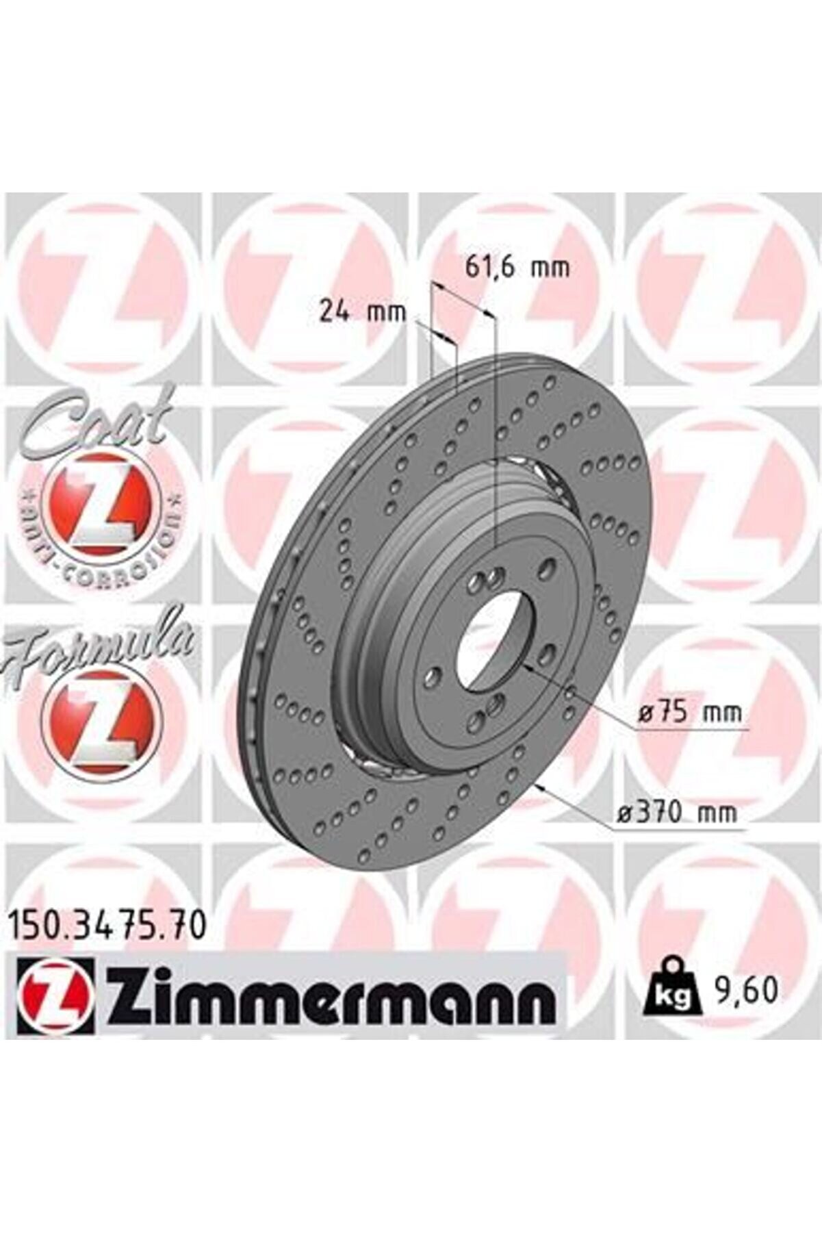 FREN DISKI ARKA SOL BMW M5 E60 M6 E64 34112282807