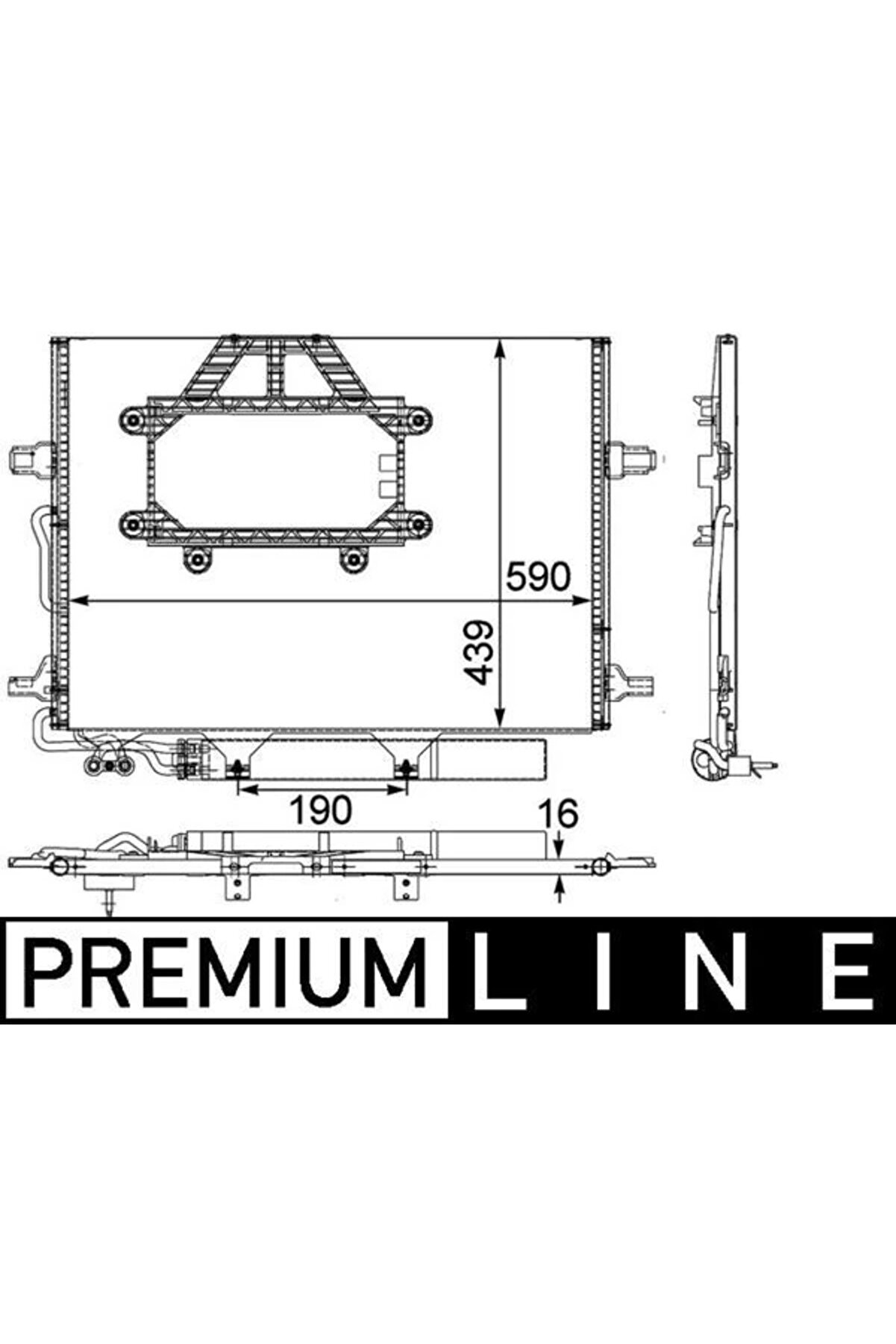 KLIMA RADYATORU MERCEDES C219 W211 S211 A2115000554