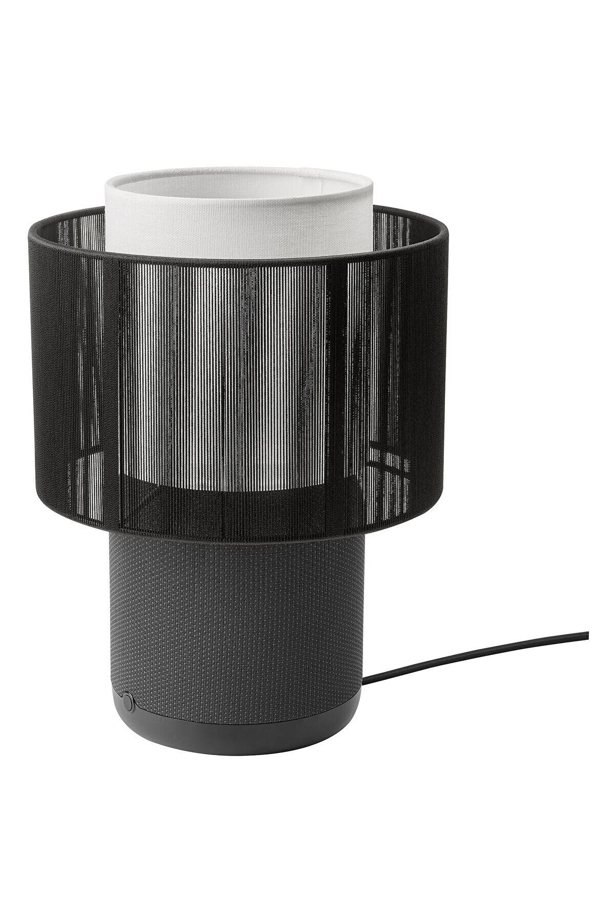 Masa lambası hoparlör, siyah, 40x25 cm