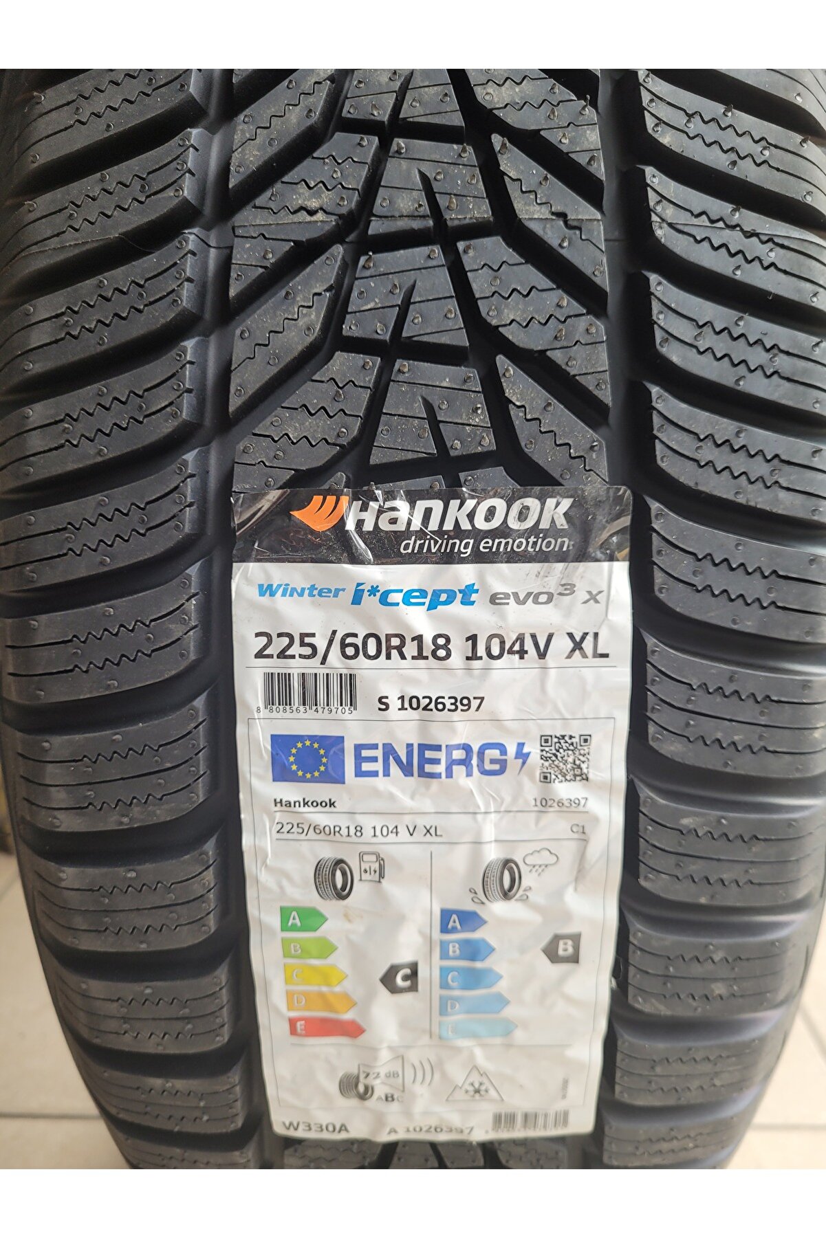 225/60R18 Winter I-cept Evo3 W330 104V XL Set Olarak(4 ADET) 2025 Üretim