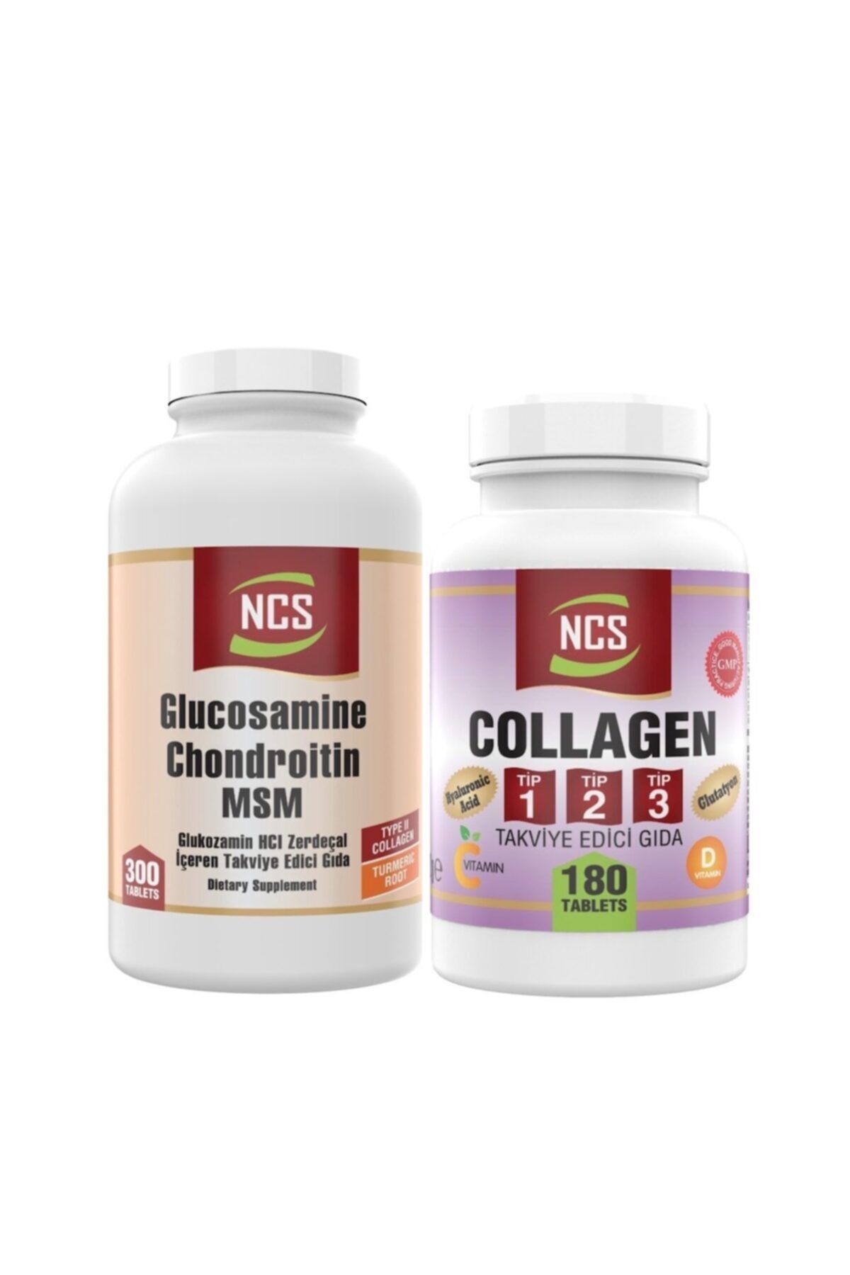 Ncs Collagen Tip 1-2-3 180 Tablet Glucosamine Msm Turmenic Root 300 Tablet