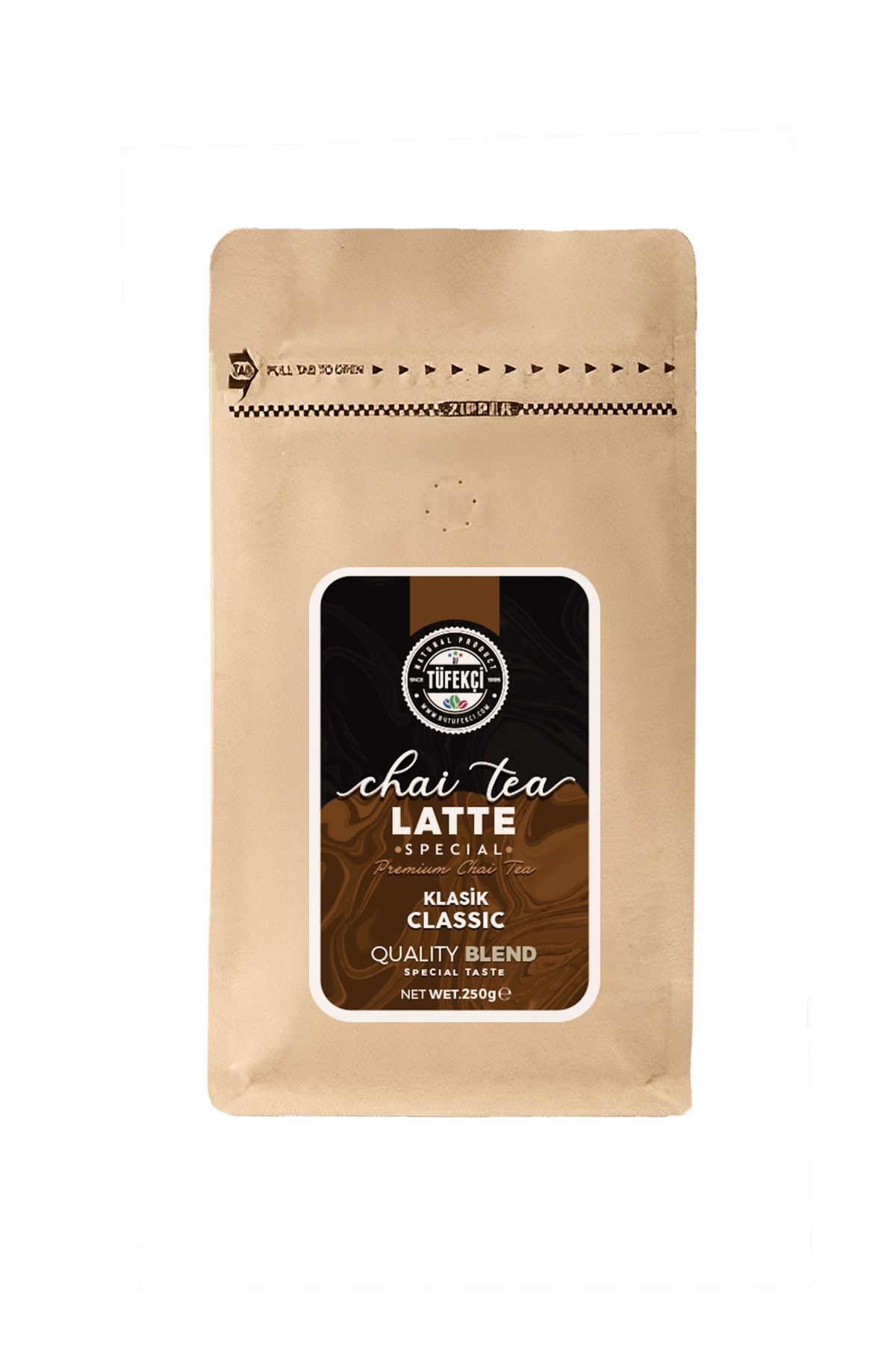 By Tüfekçi Chai Tea Latte Içecek Tozu Dengeli Baharat Oranı Gerçek Kristal Şeker 250 gr