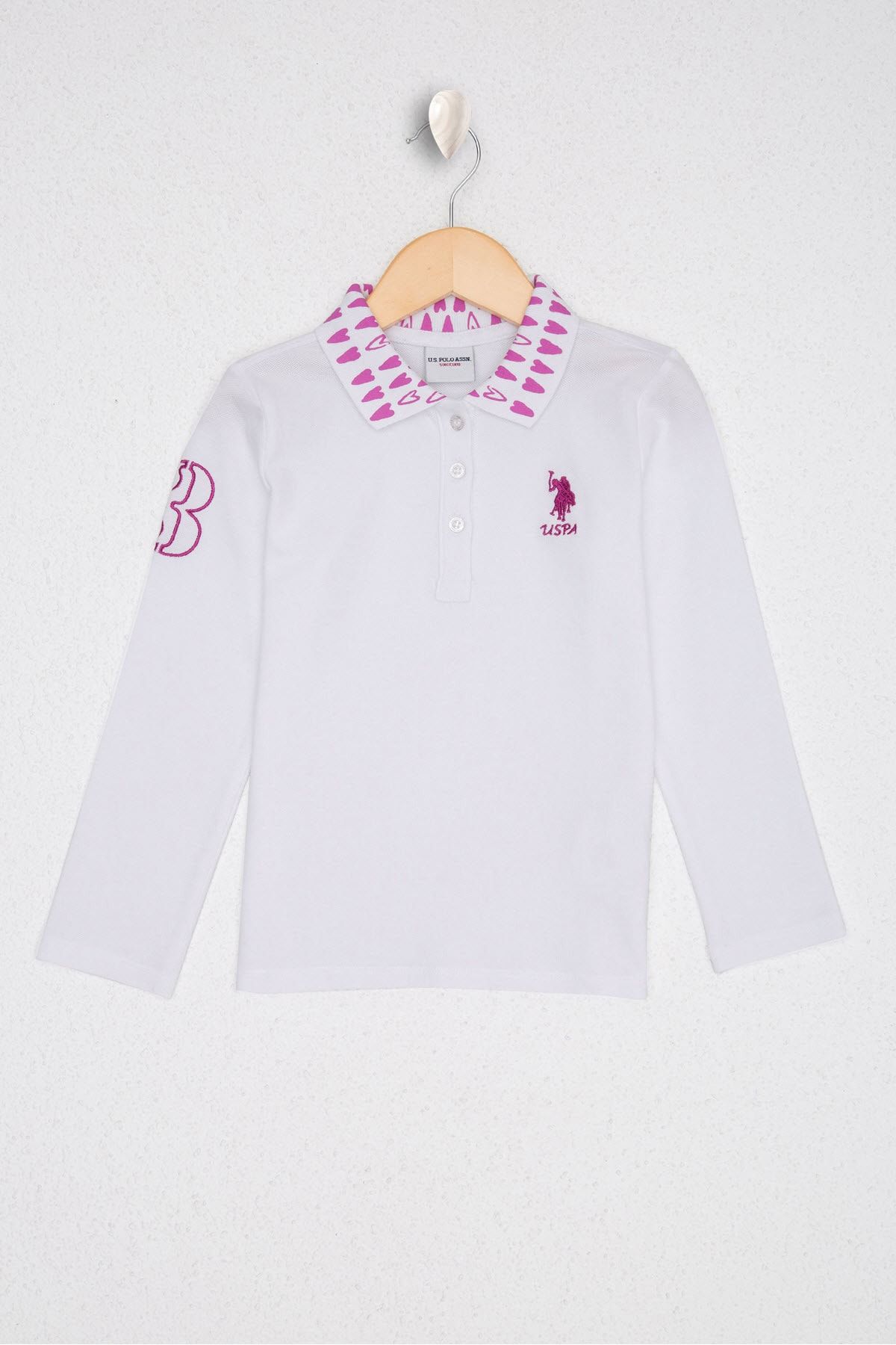 U.S. Polo Assn. Beyaz Kız Çocuk Sweatshirt
