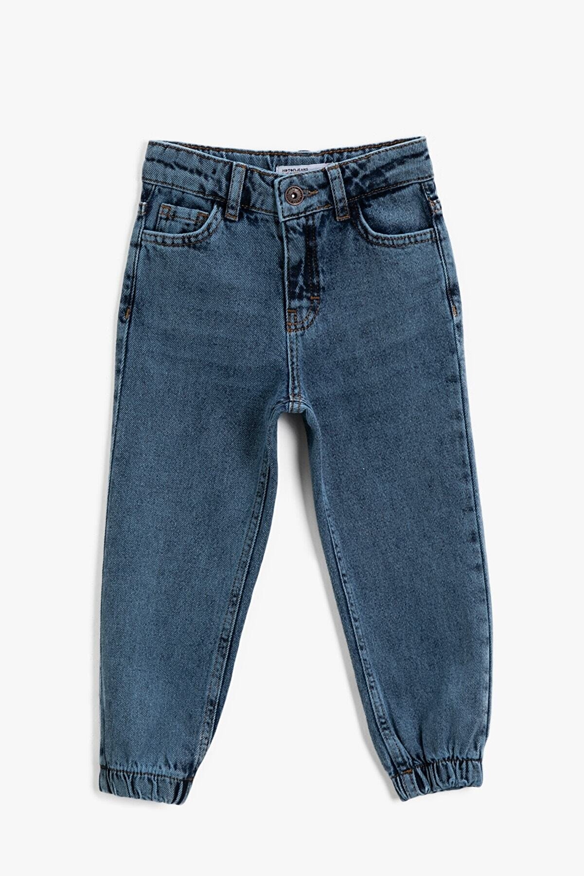 Koton Kız Çocuk Orta Indigo Jeans 2KKG47212OD
