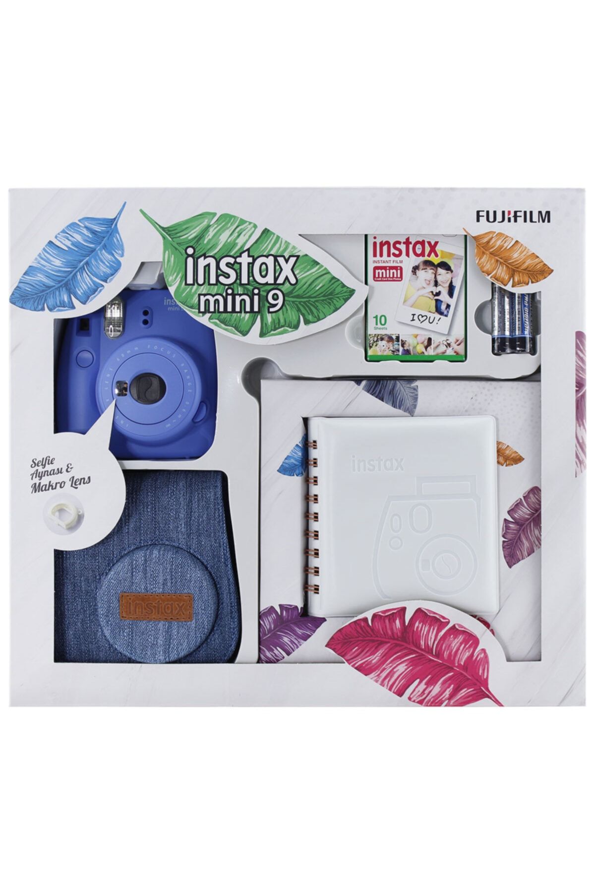 Fujifilm Instax Mini 9 Kit Mavi Jean Çantalı