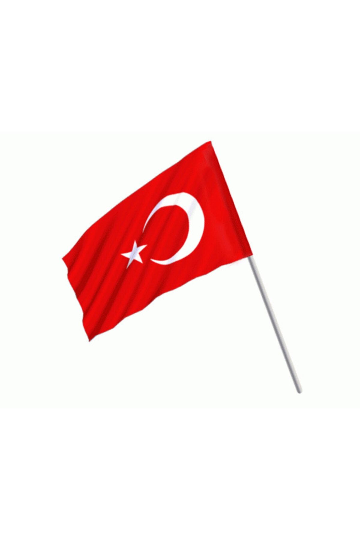 Buket Türk Bayrağı Sopalı Yıkanabilir Alpaka Kumaş 30x45cm