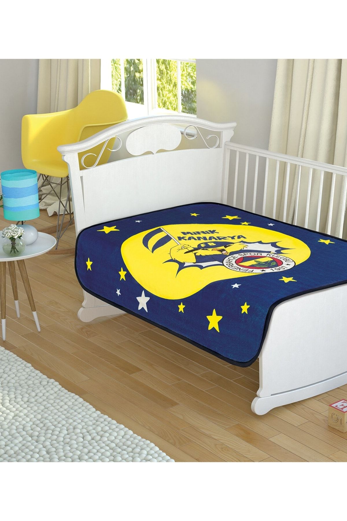 TAÇ KRİSTAL Lisanslı Fenerbahçe Star Baby Bebek Battaniyesi 100x120