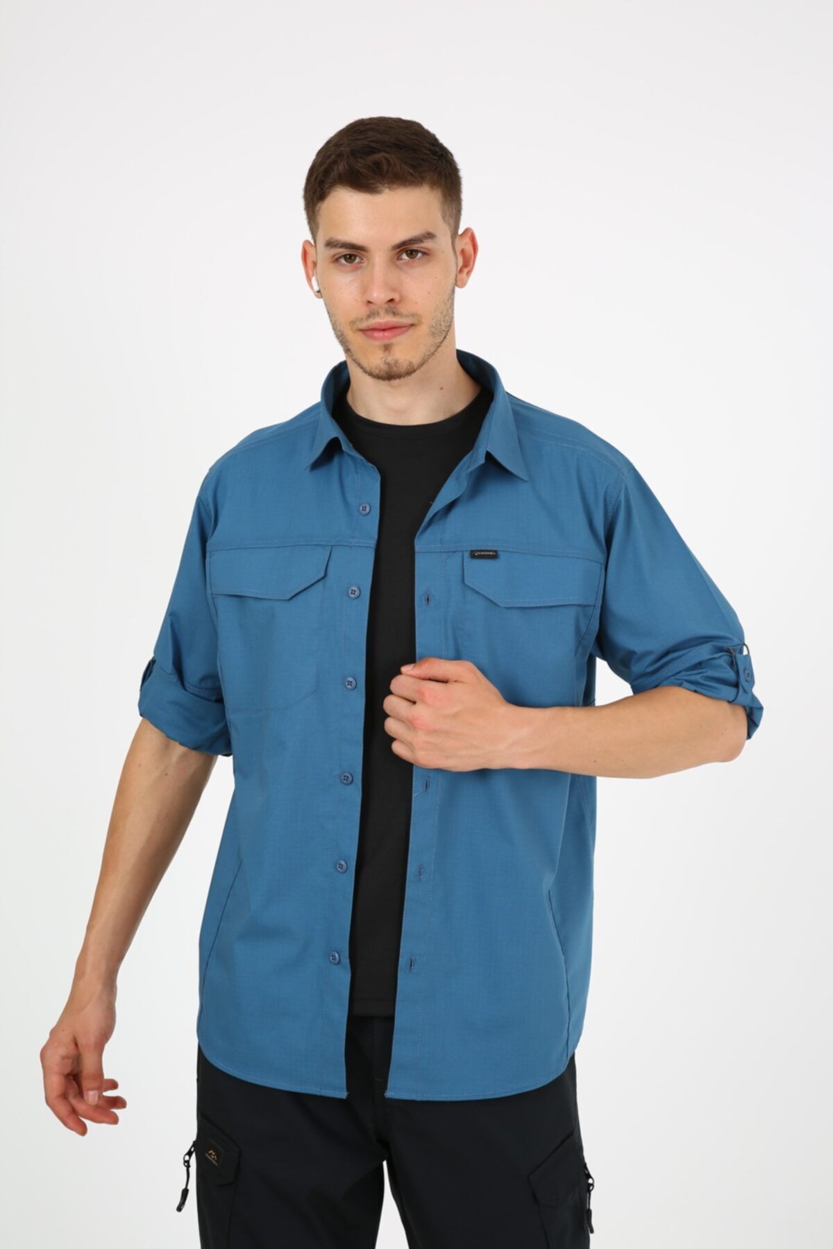 ModaCanel Monel Outdoor Mavi Turkuaz Tactical Gömlek Taktik Giyim Ripstop Gömlek