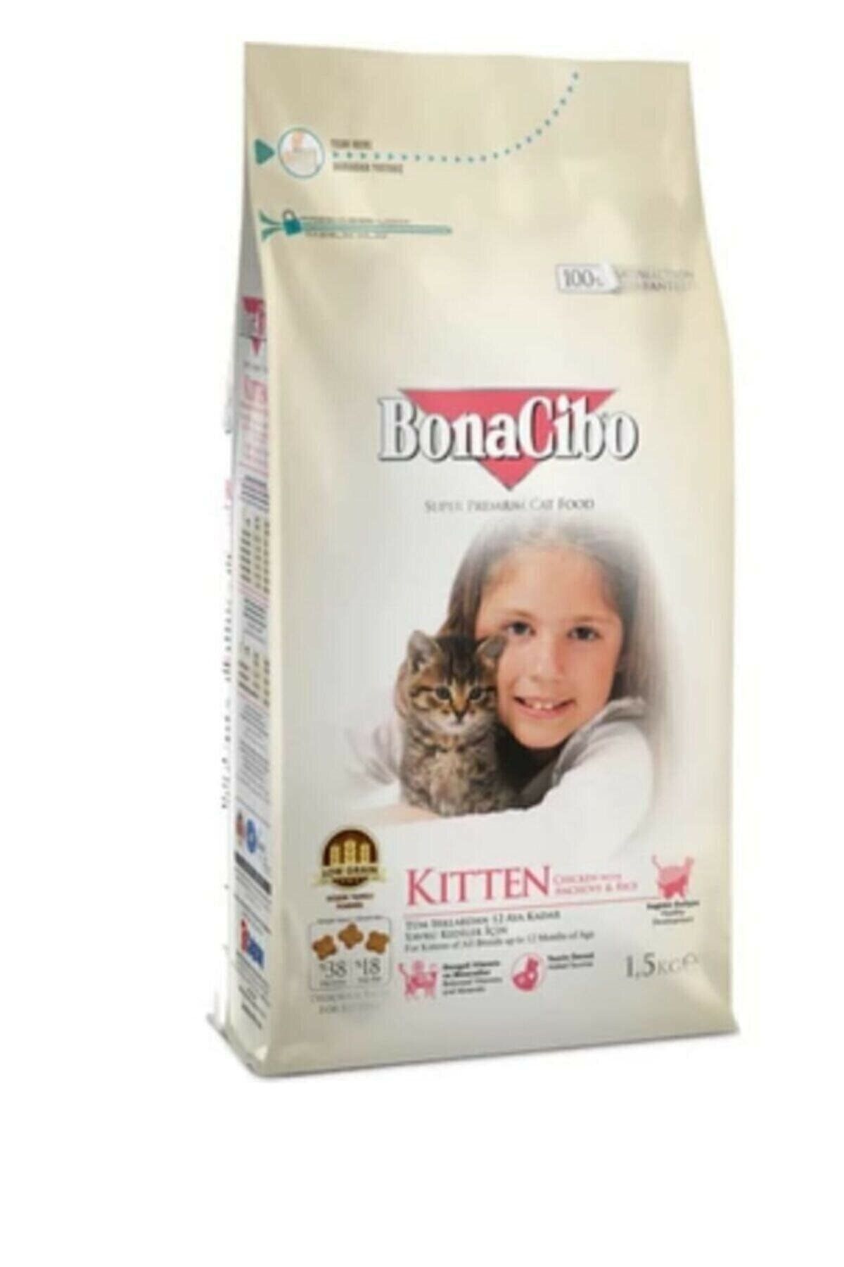 BonaCibo Neo Pet Market Kitten Tavuklu (hamsi Ve Pirinç Eşliğinde) Yavru Kedi Maması 1,5 Kg.