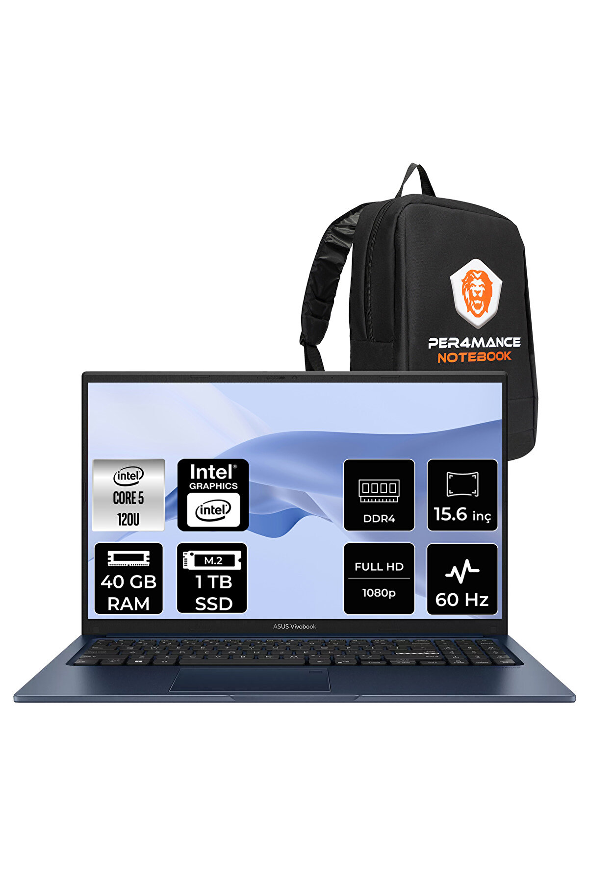 VivoBook 15 Intel Core 5 120U 40GB 1TB SSD 15.6