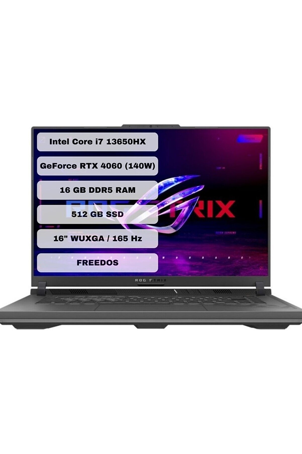 ROG Strix G16 G614JV-N3110 i7-13650HX 16 GB 512 GB SSD RTX4060 16