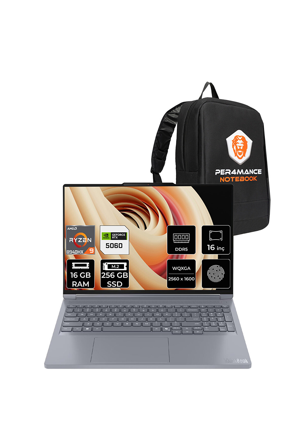 ThinkBook 16P G6 R9-8940HX 16GB 256GB SSD RTX5060/8GB 115W 16