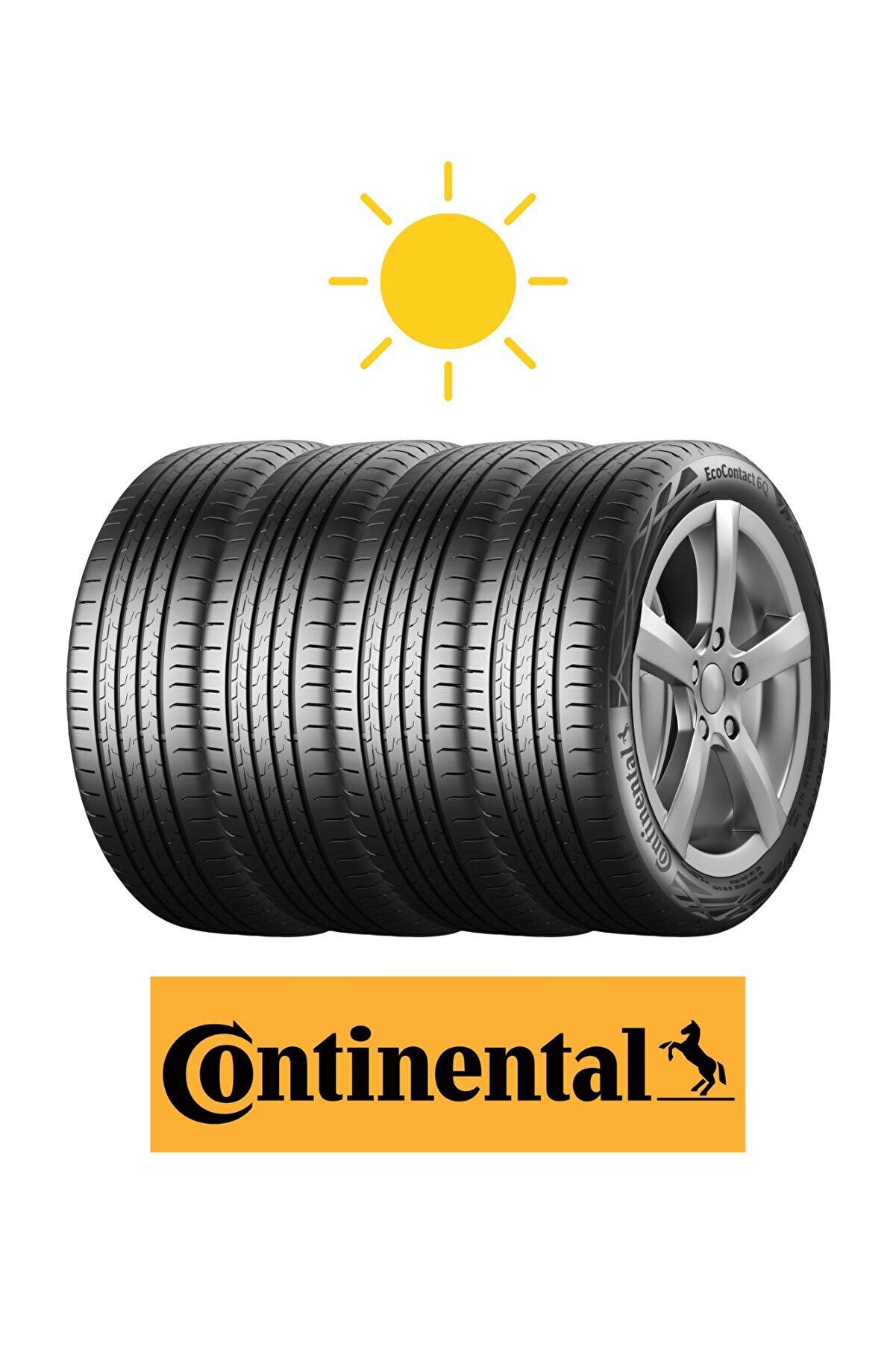 (4'LÜ TAKIM) 215/55R18 95H EcoContact 6 Q Oto Yaz Lastiği (Üretim12025)