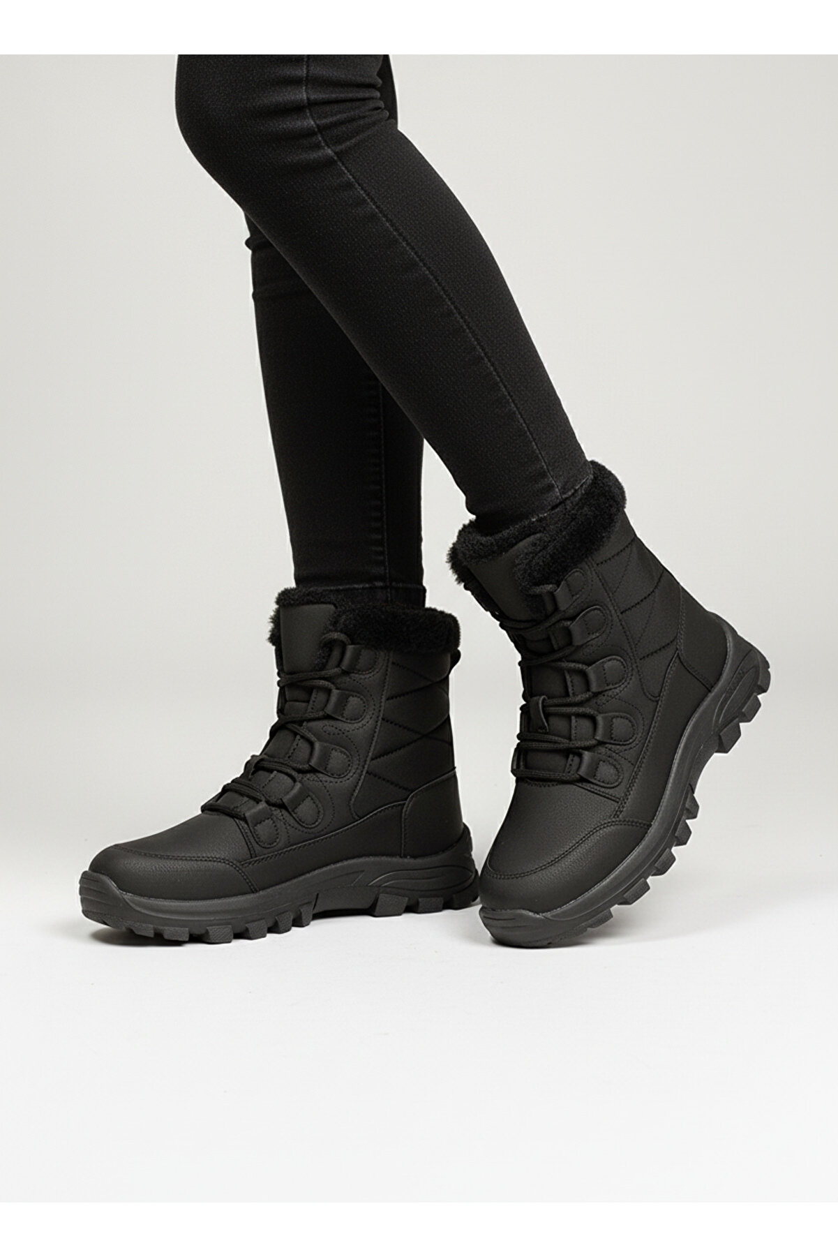 Runnix Shoes SNORA Kadın Kışlık Outdoor Botu - Termal Taban ve Kürklü