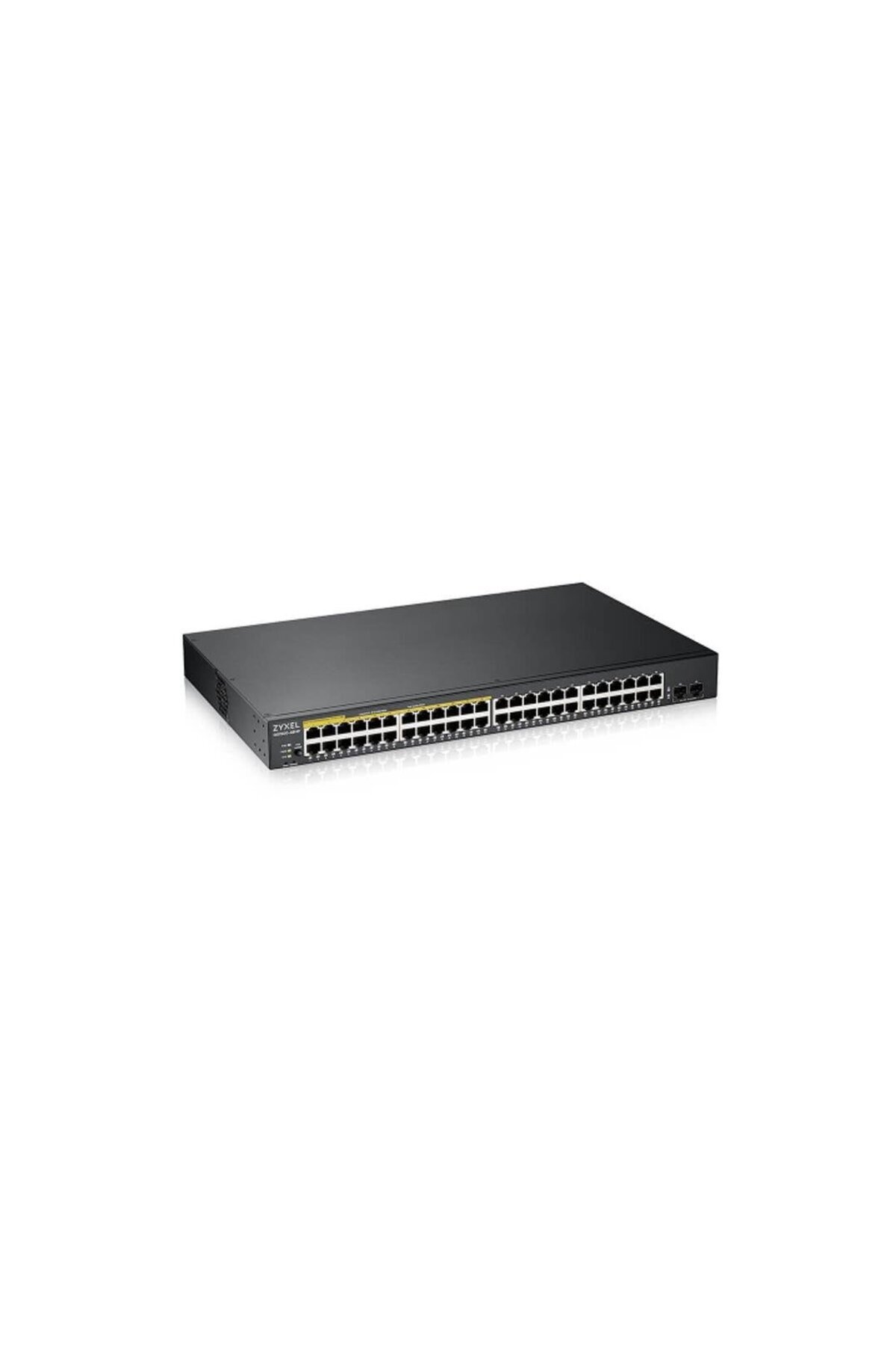 ZyXEL GS1900-48HP V2, 48 Port, Gigabit, 24 Port PoE 170W, 2 Port GigaBit SFP, Yönetilebilir, Rackmou