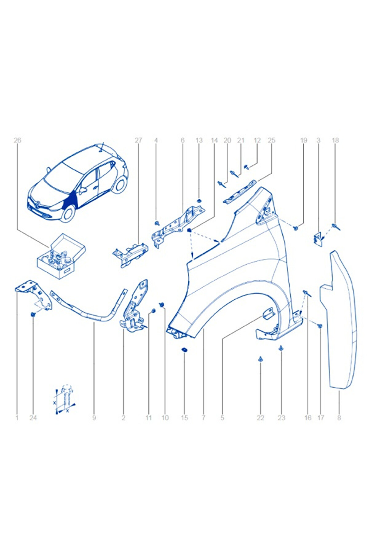 Ford Panel Komple - Kapı Trimi - Panel Komple - Kapı Trimi - F1eb A27407 Eb1f50
