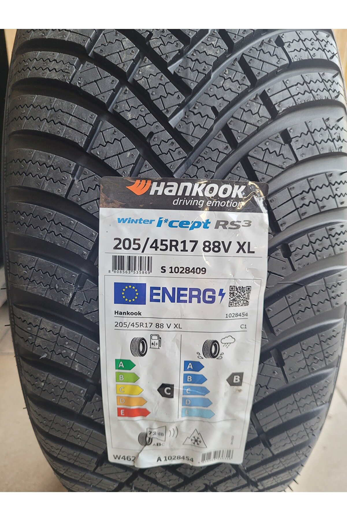 205/45R17 Winter I-cept RS3 W462 88V XL Set Olarak(4 ADET) 2025 Üretim