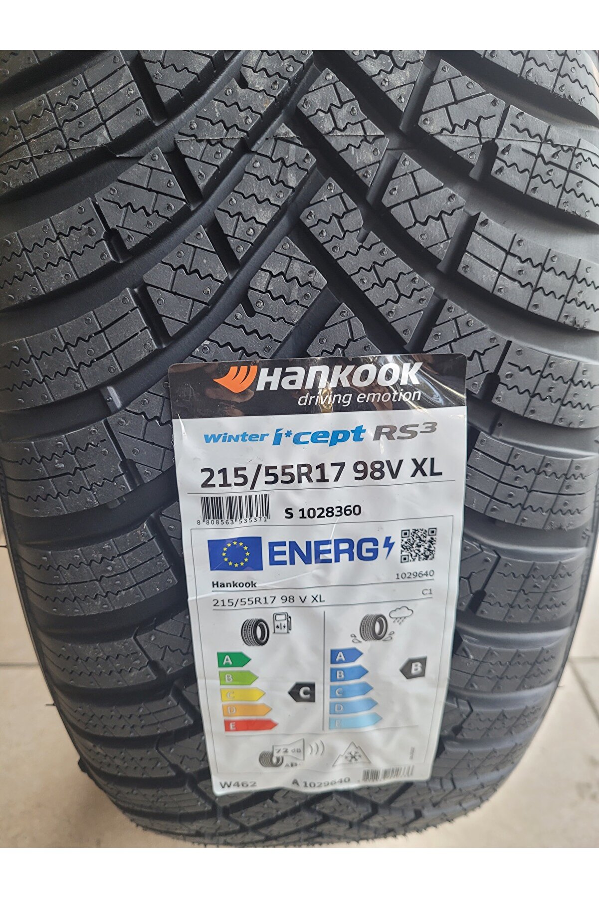 215/55R17 Winter I-cept RS3 W462 98V XL Set Olarak(4 ADET) 2025 Üretim