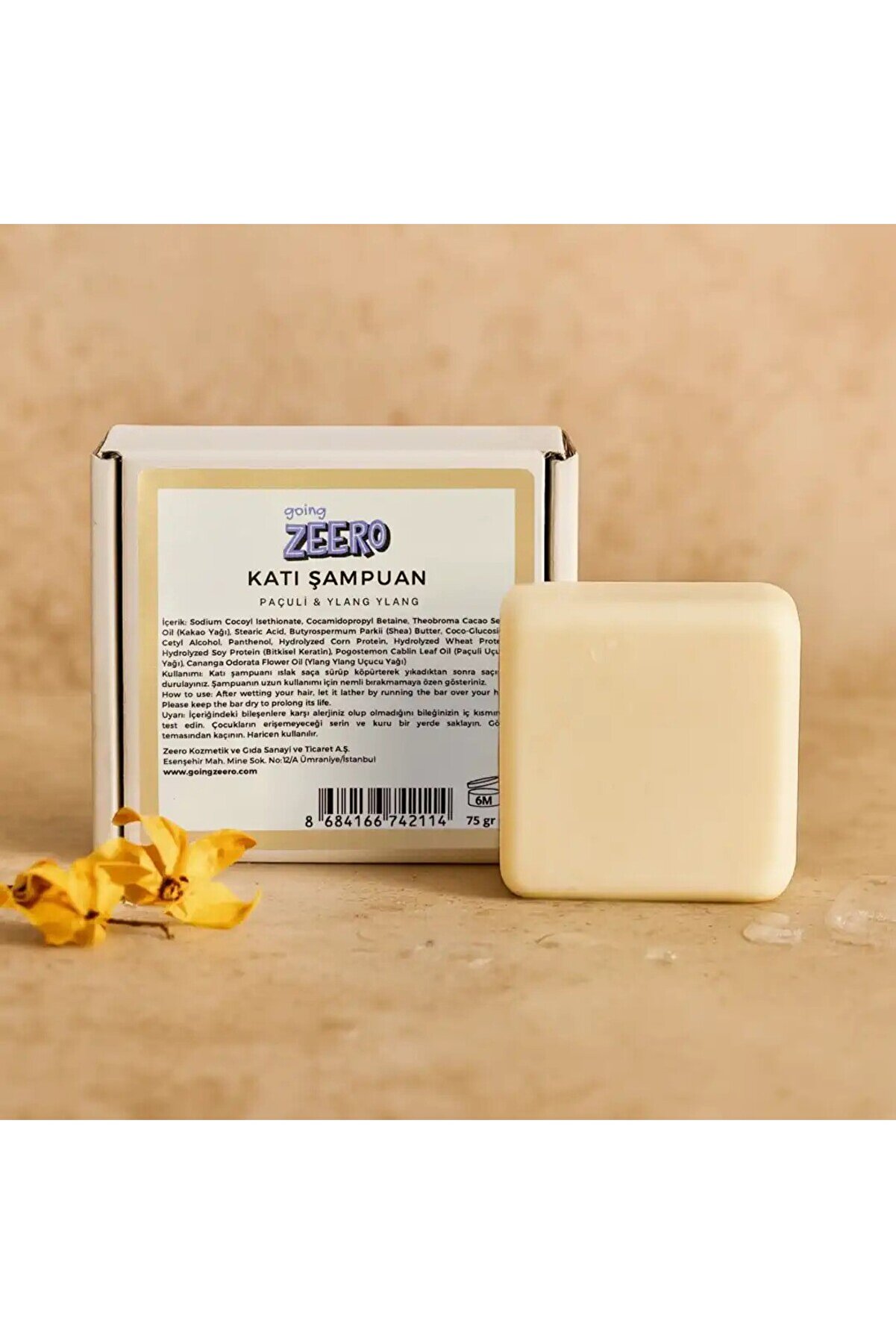 Going Zeero Katı Şampuan Paçuli & Ylang Ylang Sülfatsız Şampuan Doğal İçerikli