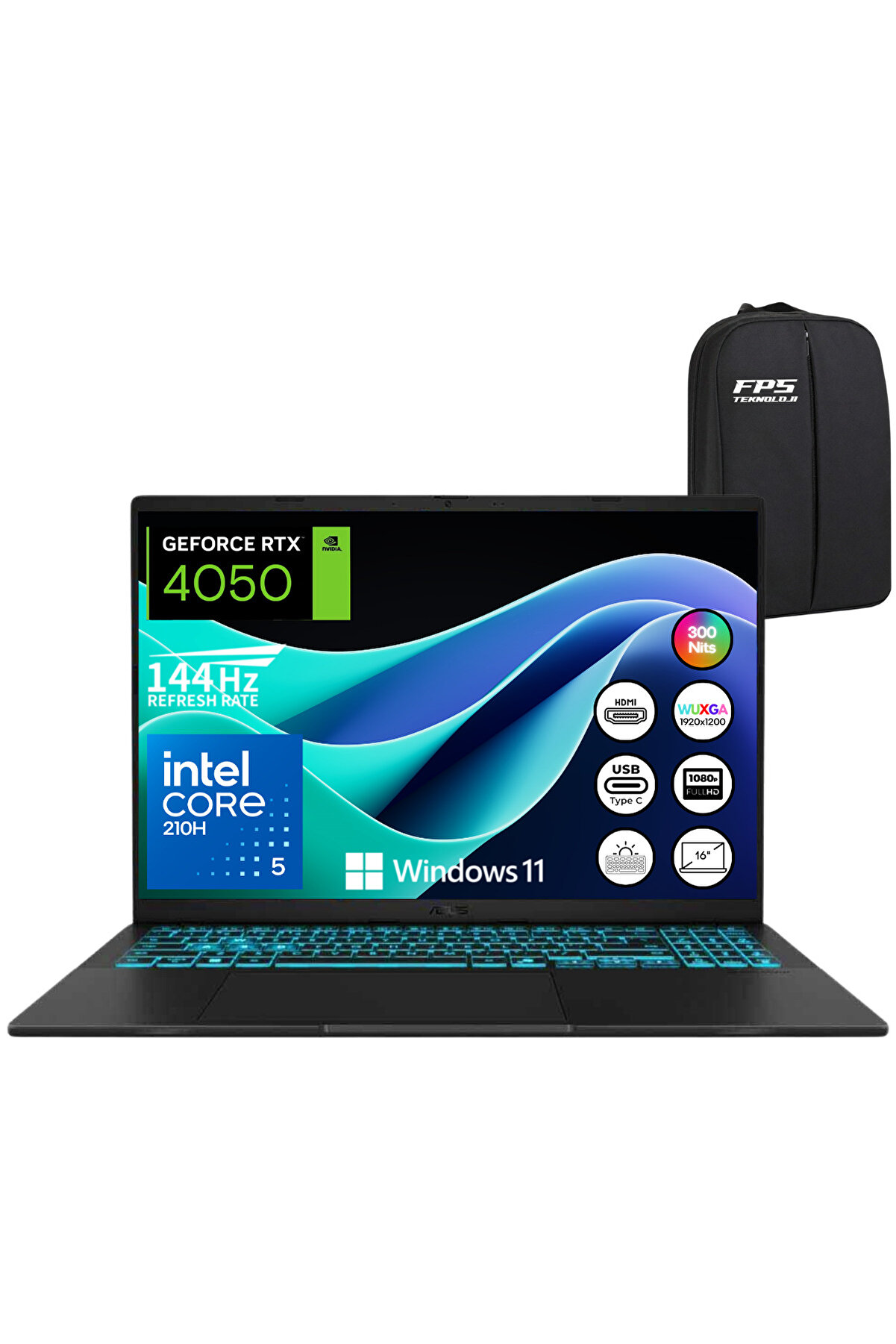 Vivobook 16 Core 5 210H RTX4050 16GB RAM 512GB SSD 16