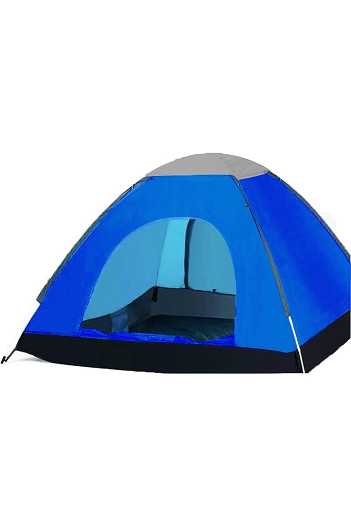 Genel Markalar 3 Kişilik Manuel Yazlık Konforlu Kamp Çadırı Lacivert AL3893