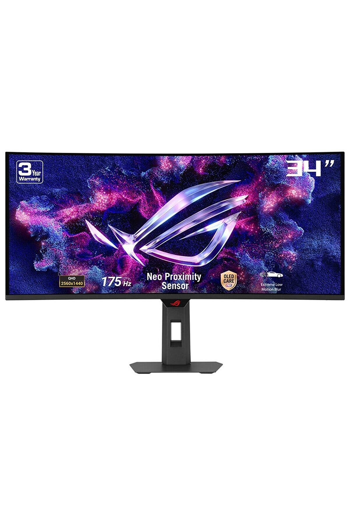 ROG Strix OLED XG34WCDG 34 inç 175Hz 0.03ms UWQHD Adaptive Sync QD-OLED Kavisli Gaming Monitör