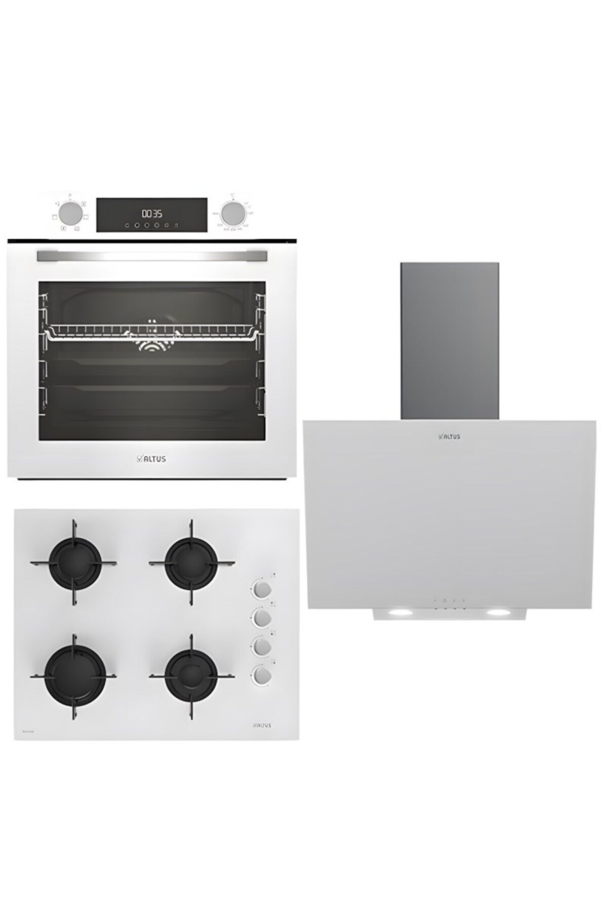 ALA 322 W Fırın 159 DW Ocak ALA 527 W Davlumbaz Ankastre Set