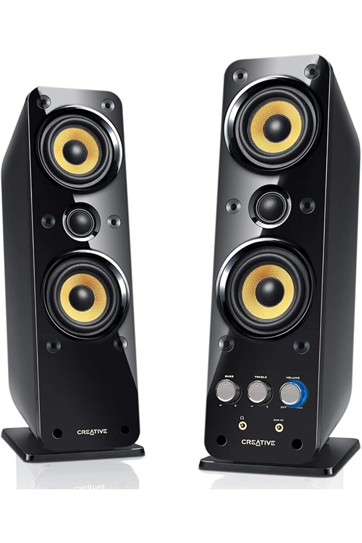 GigaWorks T40 Series II - 2.0 Hoparlör Sistemi (Hi-Fi, Stereo/AUX-IN, Line-IN/16W RMS) Siyah