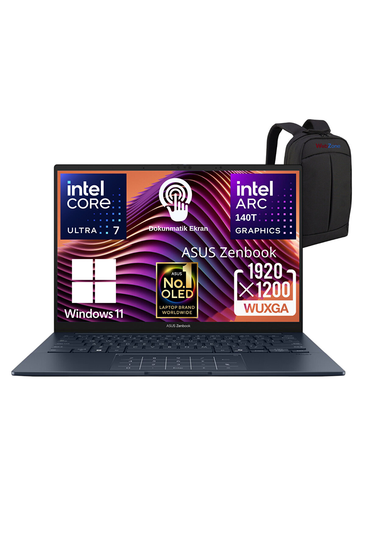 Zenbook 14 UX3405CA-QL286W Core Ultra 7 255H 16GB 512GB SSD 14