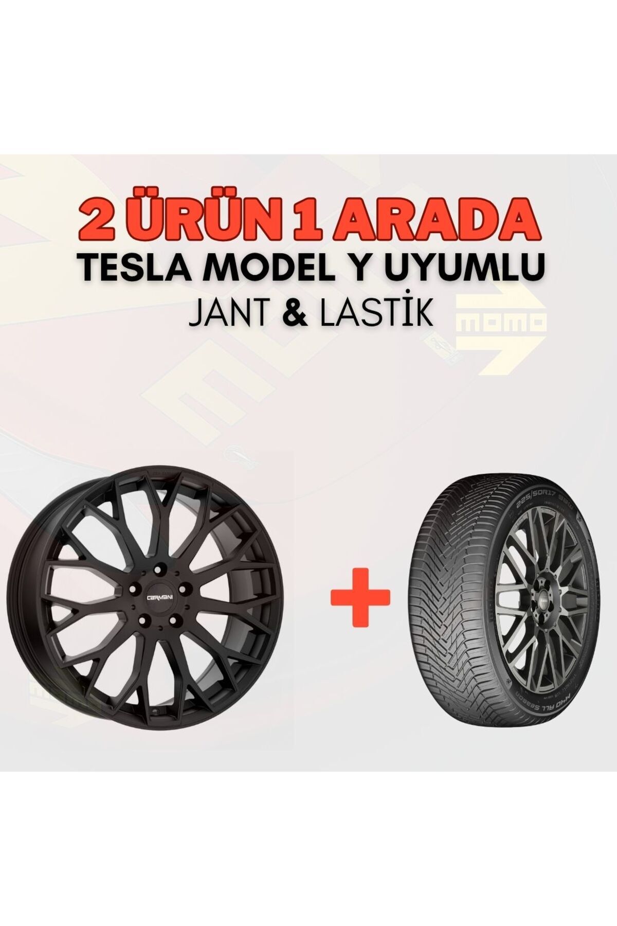 Tesla Model Y Uyumlu 255/45R19 Dört Mevsim Lastiği 4 Adet Yılı12025 1 CA22 19