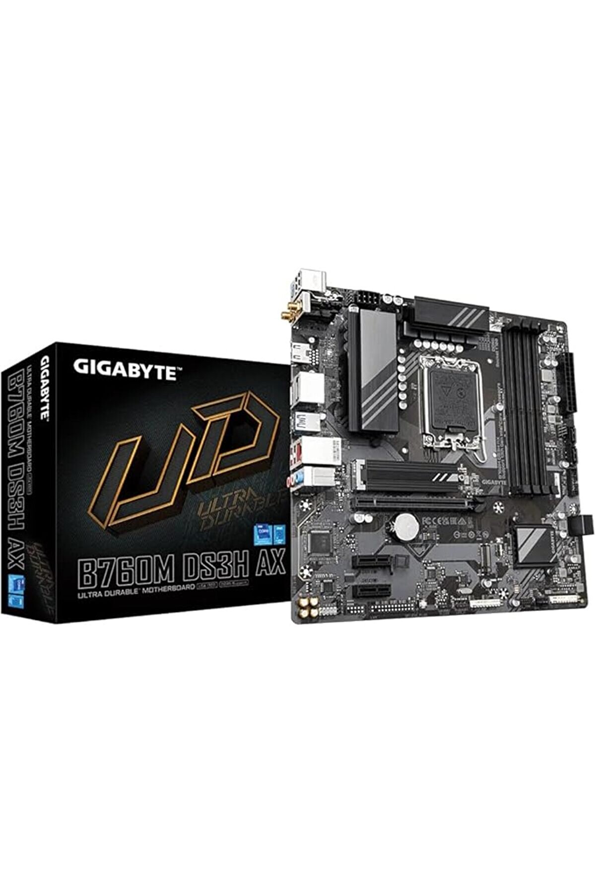 B760M DS3H AX WIFI6 Intel LGA1700 mATX ULTRA DURABLE Anakart