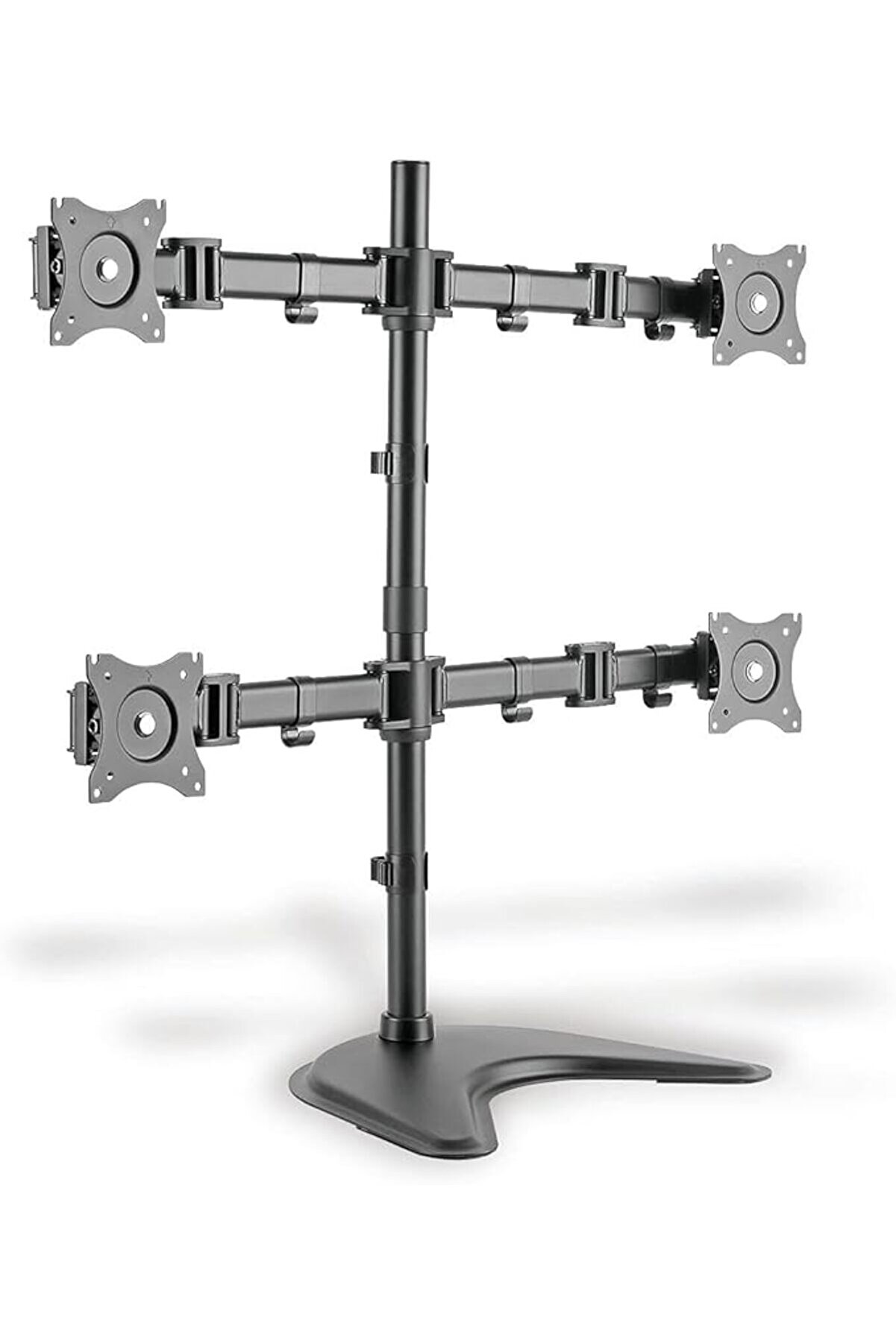 DA-90364 Evrensel dört kat monitör tutucu stand/kelepçeli montaj Siyah