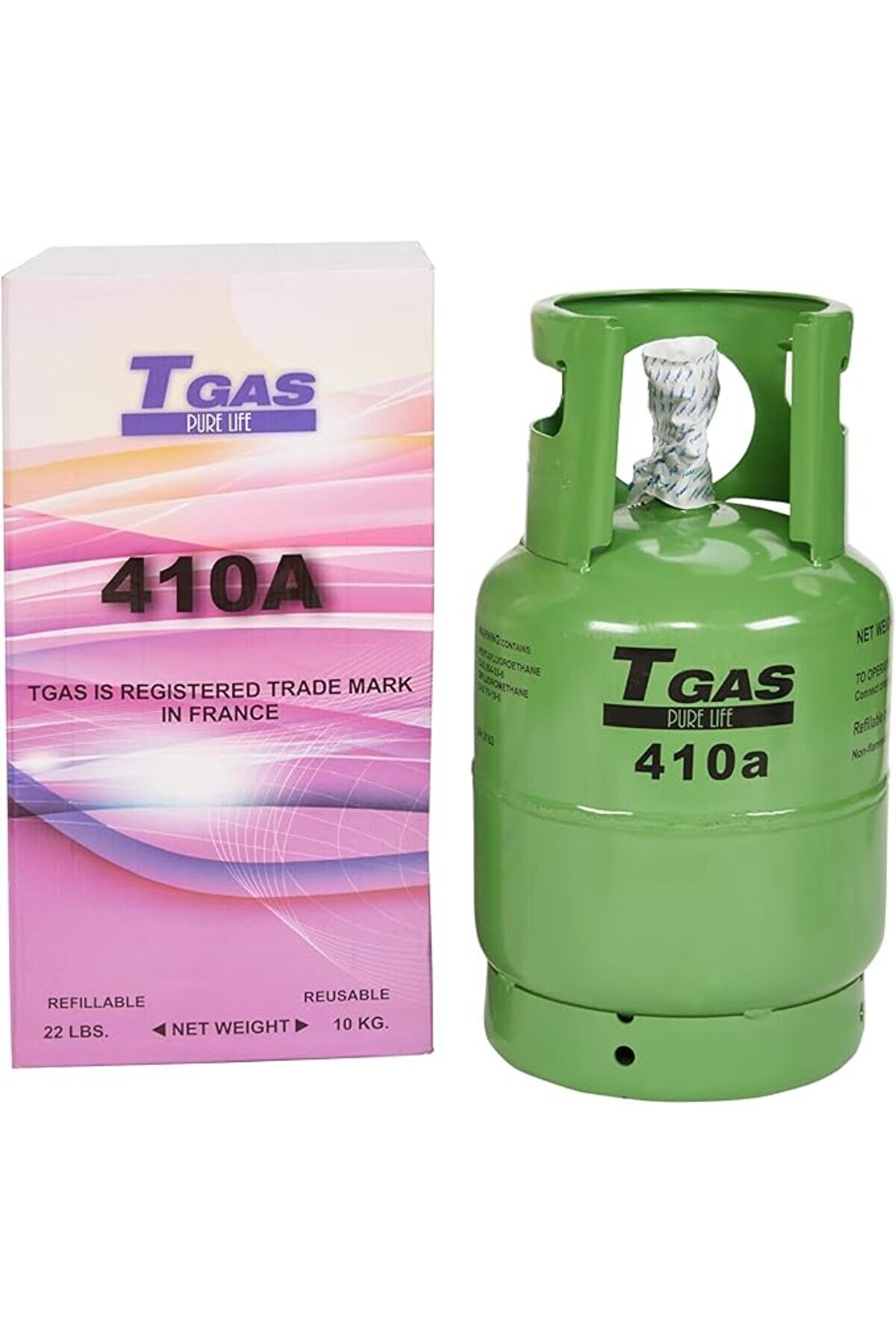 Gas R410A Yeniden Doldurulabilir Tüpte Klima Gazı Soğutucu Akışkan Refillable Refrigerant Gas