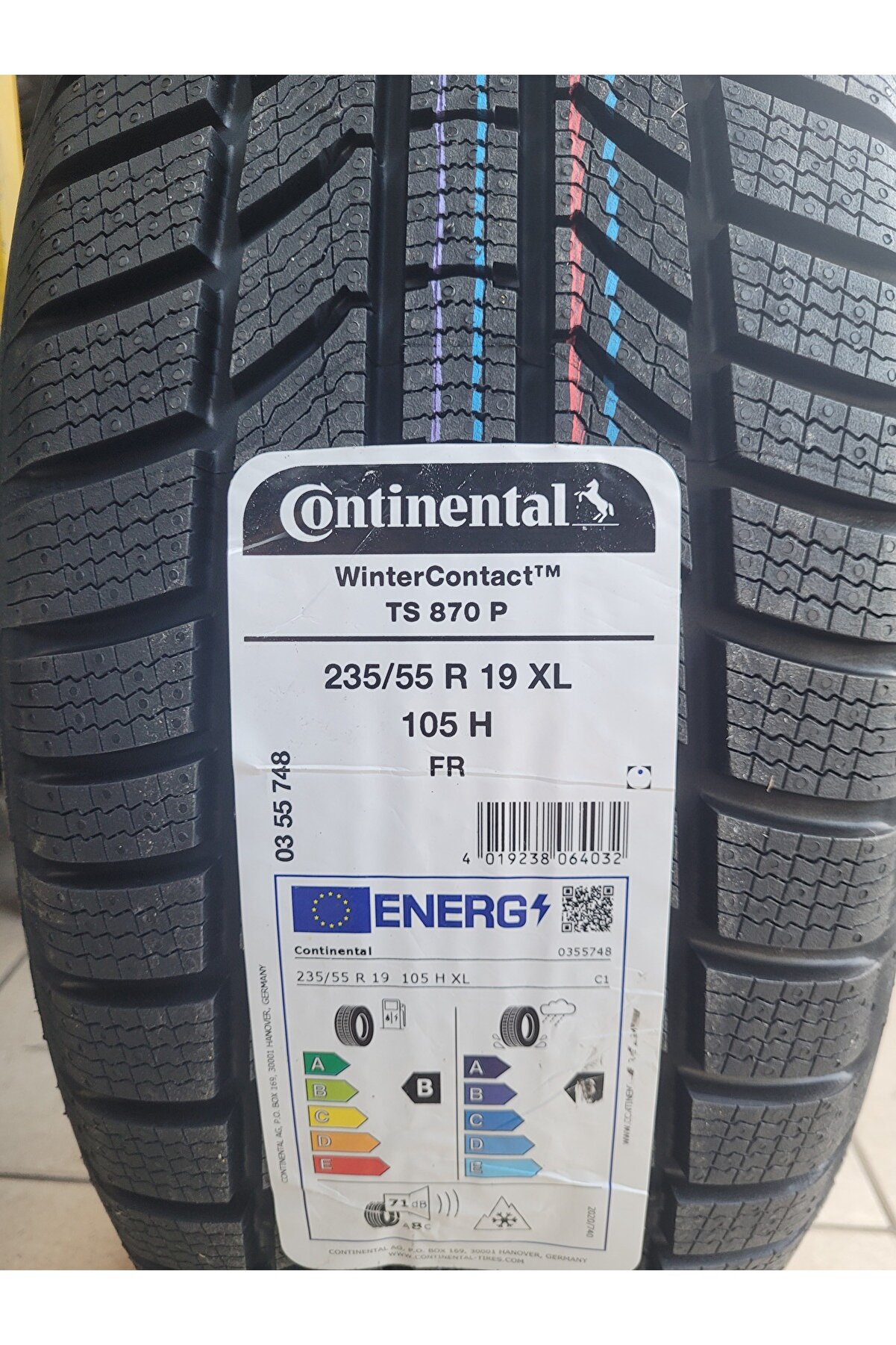 235/55R19 Winter Contact TS870P 105H XL FR Set Olarak (4 ADET) 2025 Üretim
