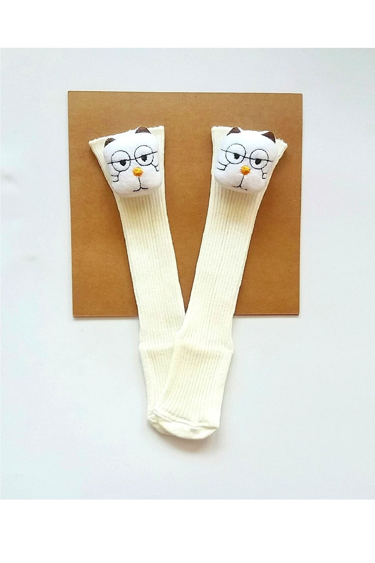 Asa Bebek Çocuk Kız Erkek Bebek Oyuncak Figürlü Diz Altı Çorap Bebek Dizaltı Çorapları