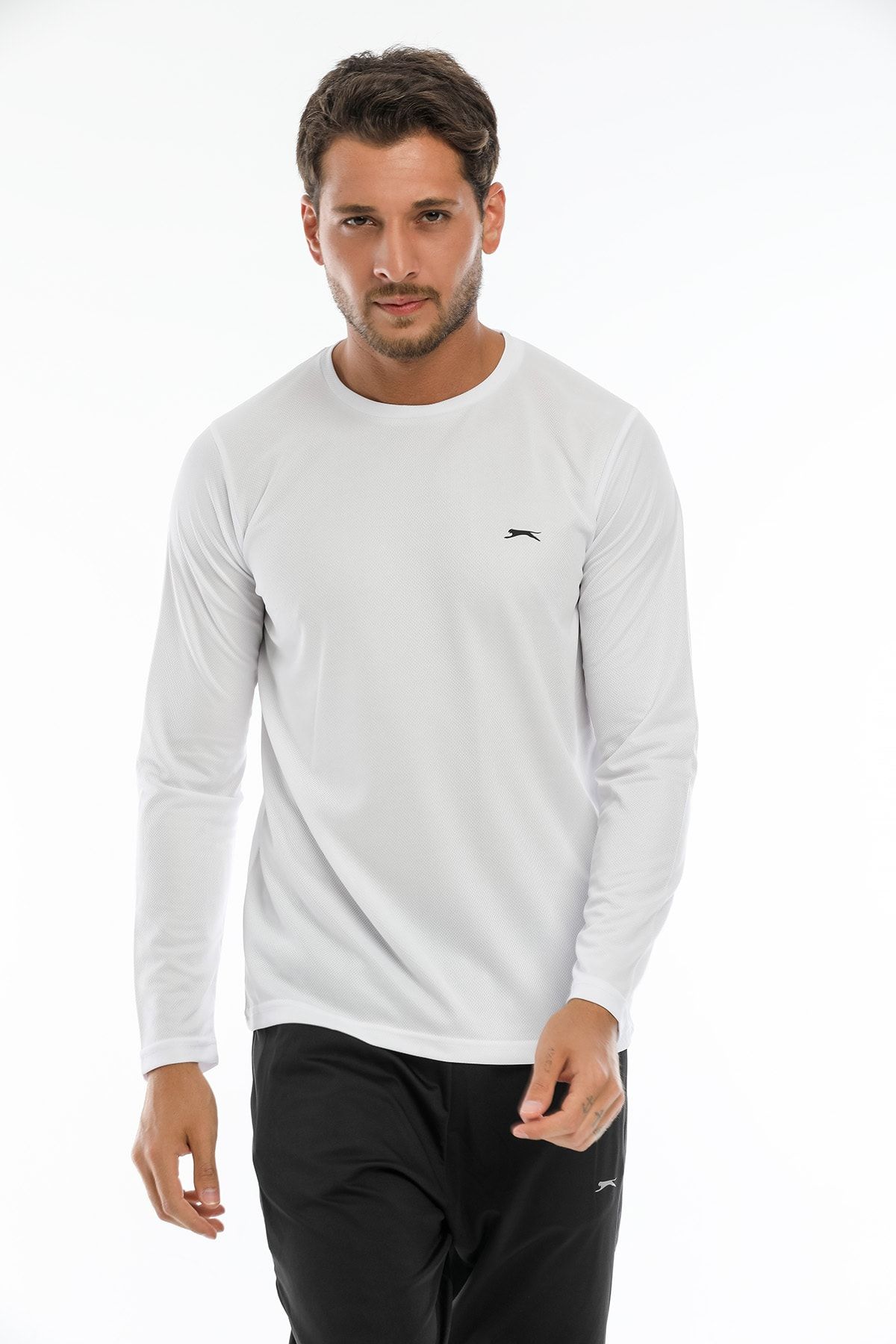 Slazenger Odın Erkek Uzun Kollu T-shirt Beyaz St21te001-000