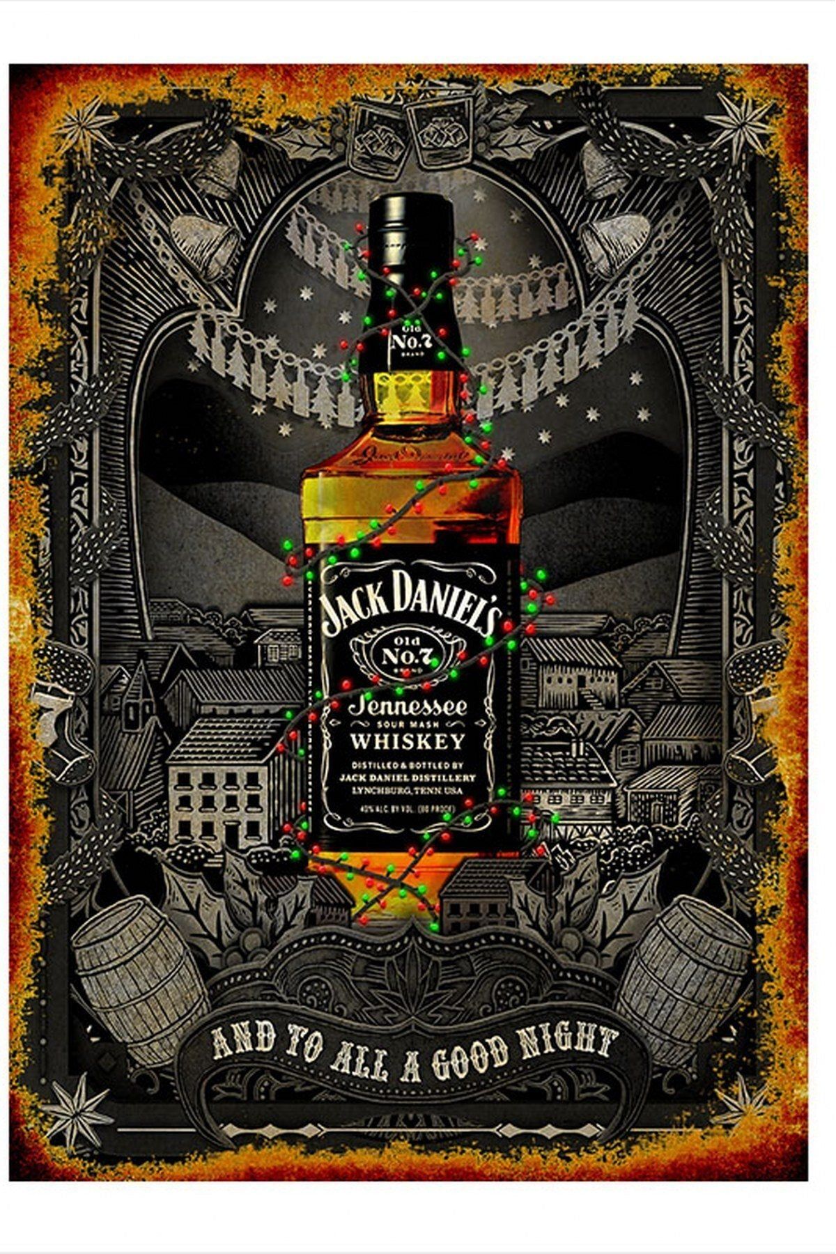 Tablomega Jack Daniels Viski Hediyelik Mdf Tablo