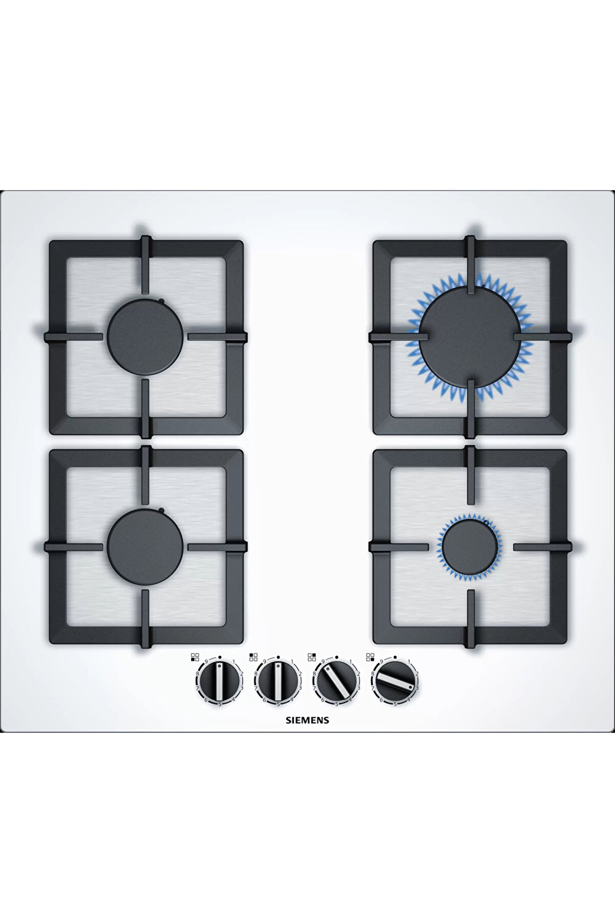 EP6A2PB20O iQ500 Gazlı Ocak 60 cm Sert cam, Beyaz