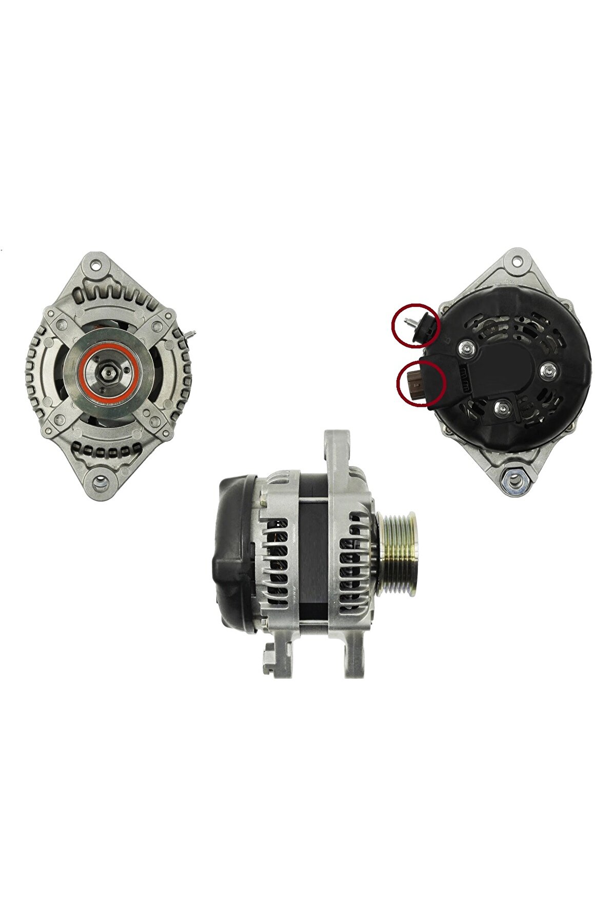 DAN1076-DENSO 100A 3KULAK ALTERNATÖR ŞARJ DİNAMOSU TOYOTA AURİS-COROLLA 1.4 DİZEL ARAÇLARINA