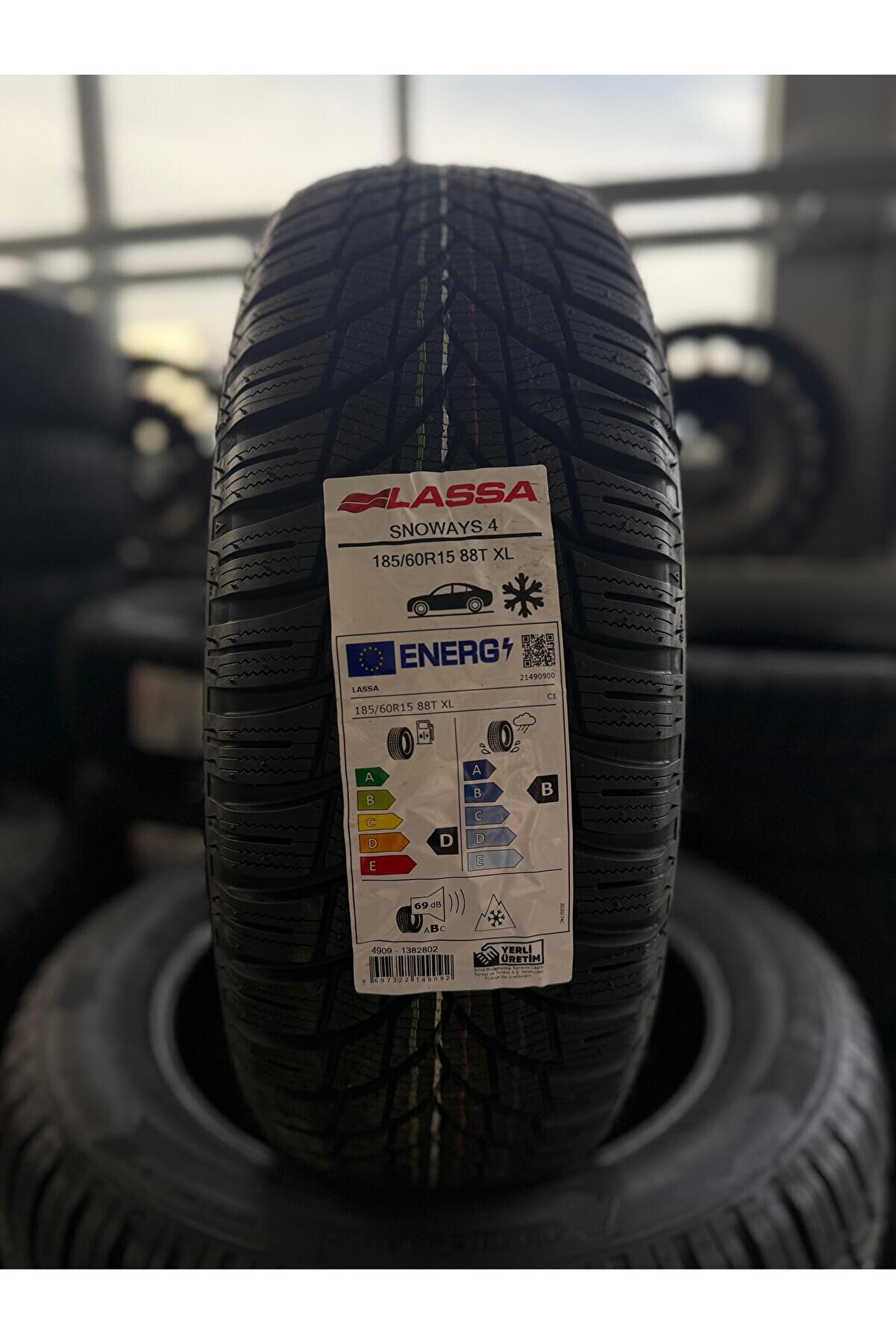 185/60R15 88T XL SNOWAYS4 KIŞ LASTİĞİ-EKSTRA GÜÇLENDİRİLMİŞ- 2025 TARİHLİ
