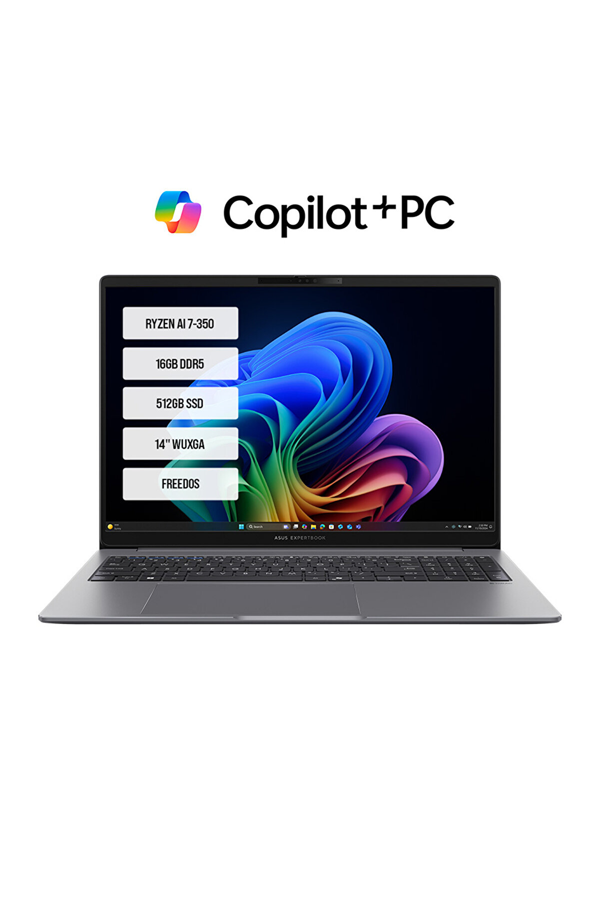 PM3406CKA-LY0056 Ryzen AI 7-350 16GB DDR5 512GB SSD 14'' WUXGA FreeDos