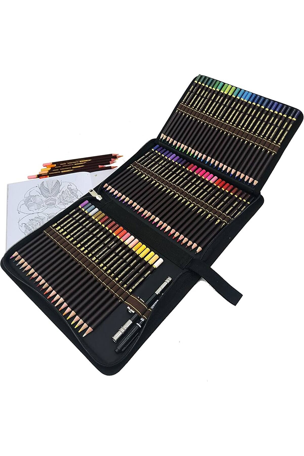 QUEVİLİY 72 Li Renkli Kuru Boya Kalem Seti Profesyonel Kaliteli