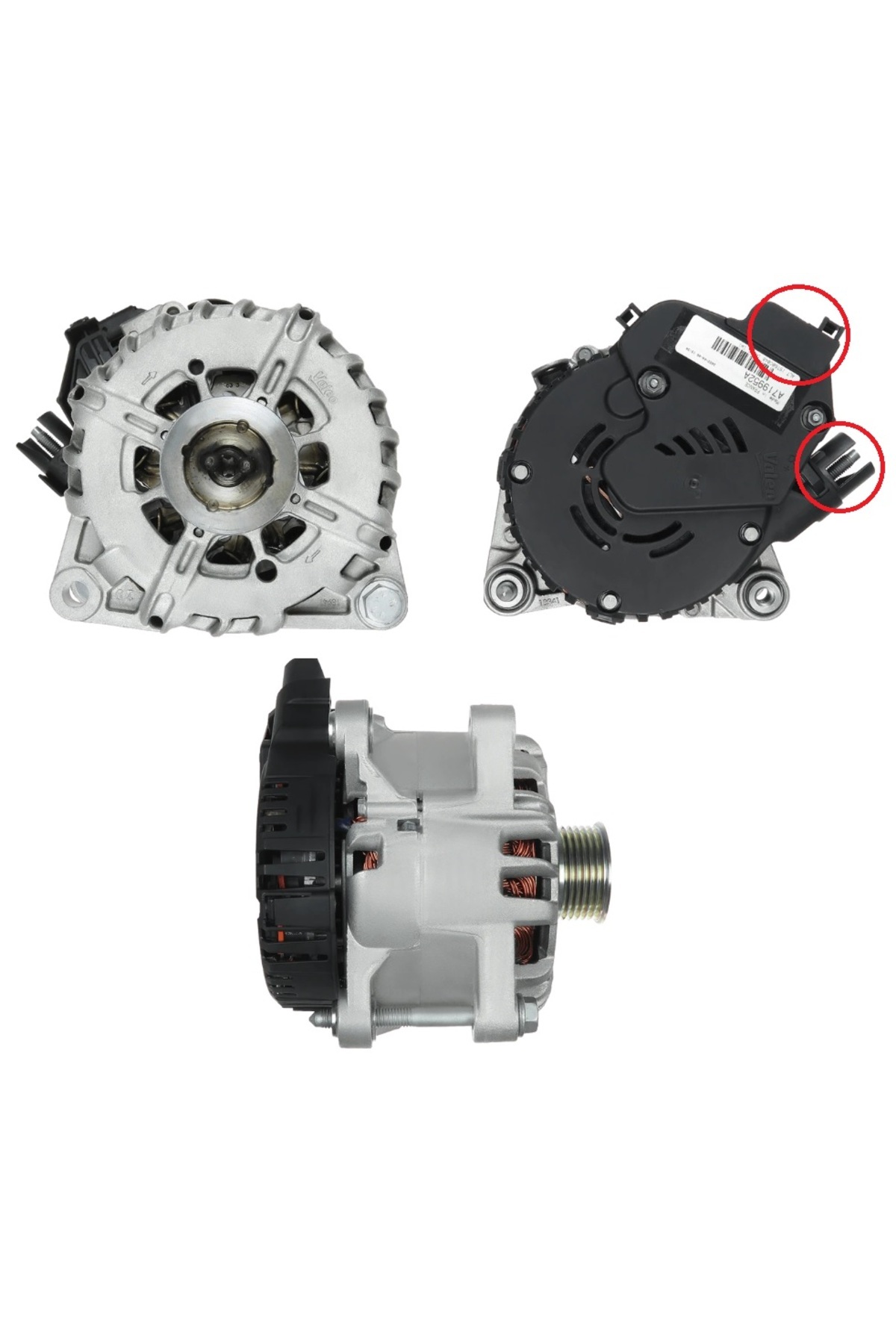 439965-VALEO 180A 4KULAK ALTERNATÖR ŞARJ DİNAMOSU PEUGEOT-CİTROEN C4-208-2008-3008-308-508ARAÇLARINA