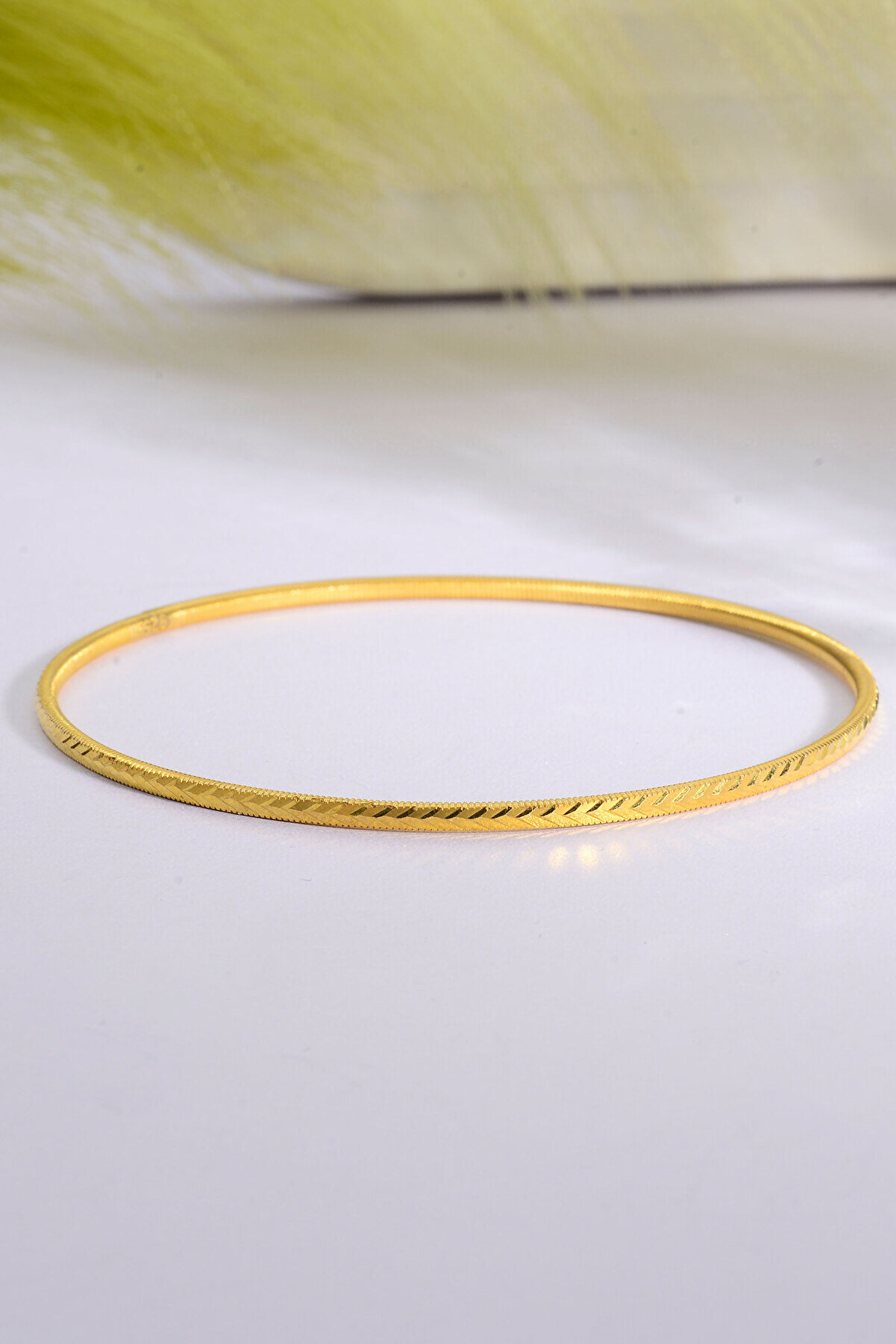 Innuendo 925 Ayar Gümüş Üzeri 22 Ayar Altın Kaplama Başak Ajda Bilezik