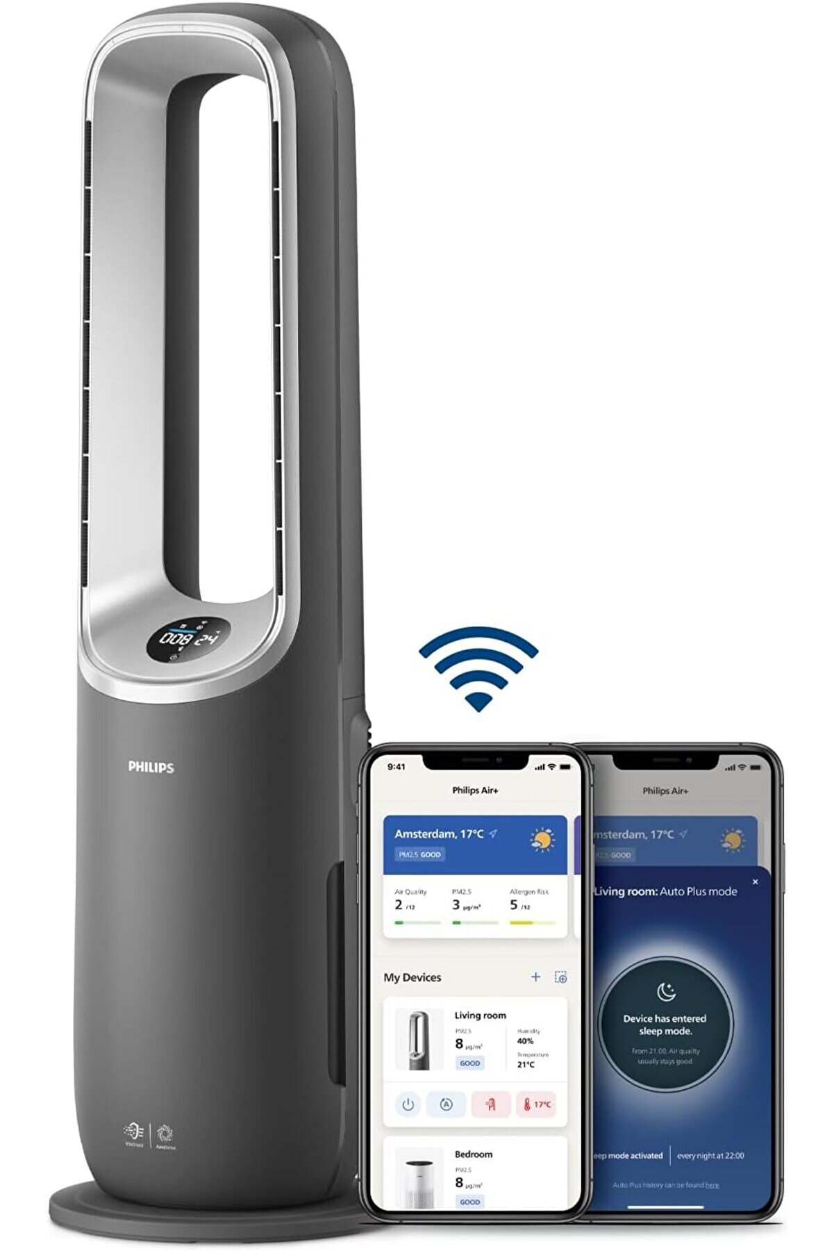 8000 Serisi Air Performer 3in1 Hava Temizleme Cihazı, 270 m3/sa Temiz Hava Hızı, AMF870/15